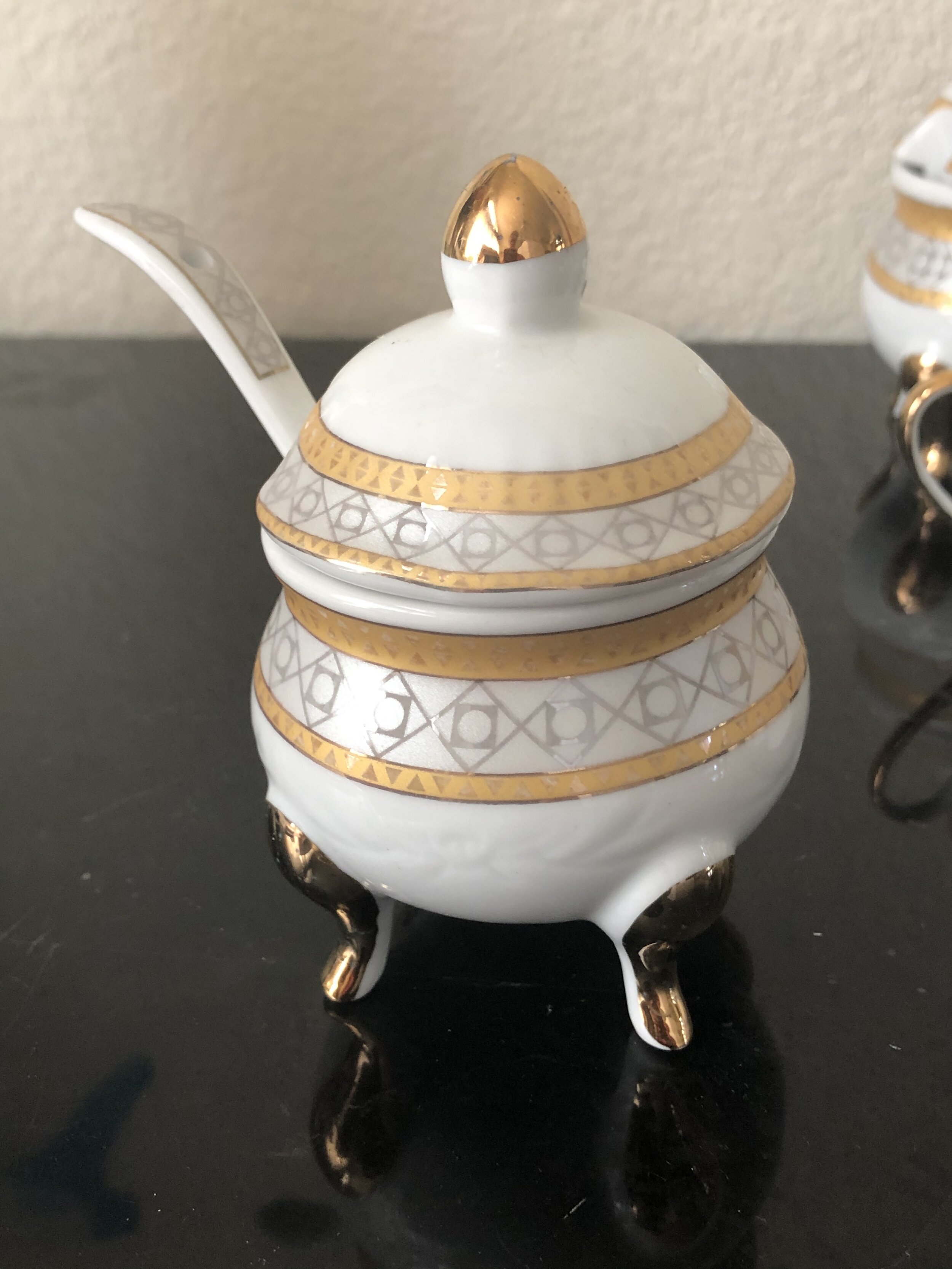 Yellow and Gold Demittasse Coffee Set 2.jpg