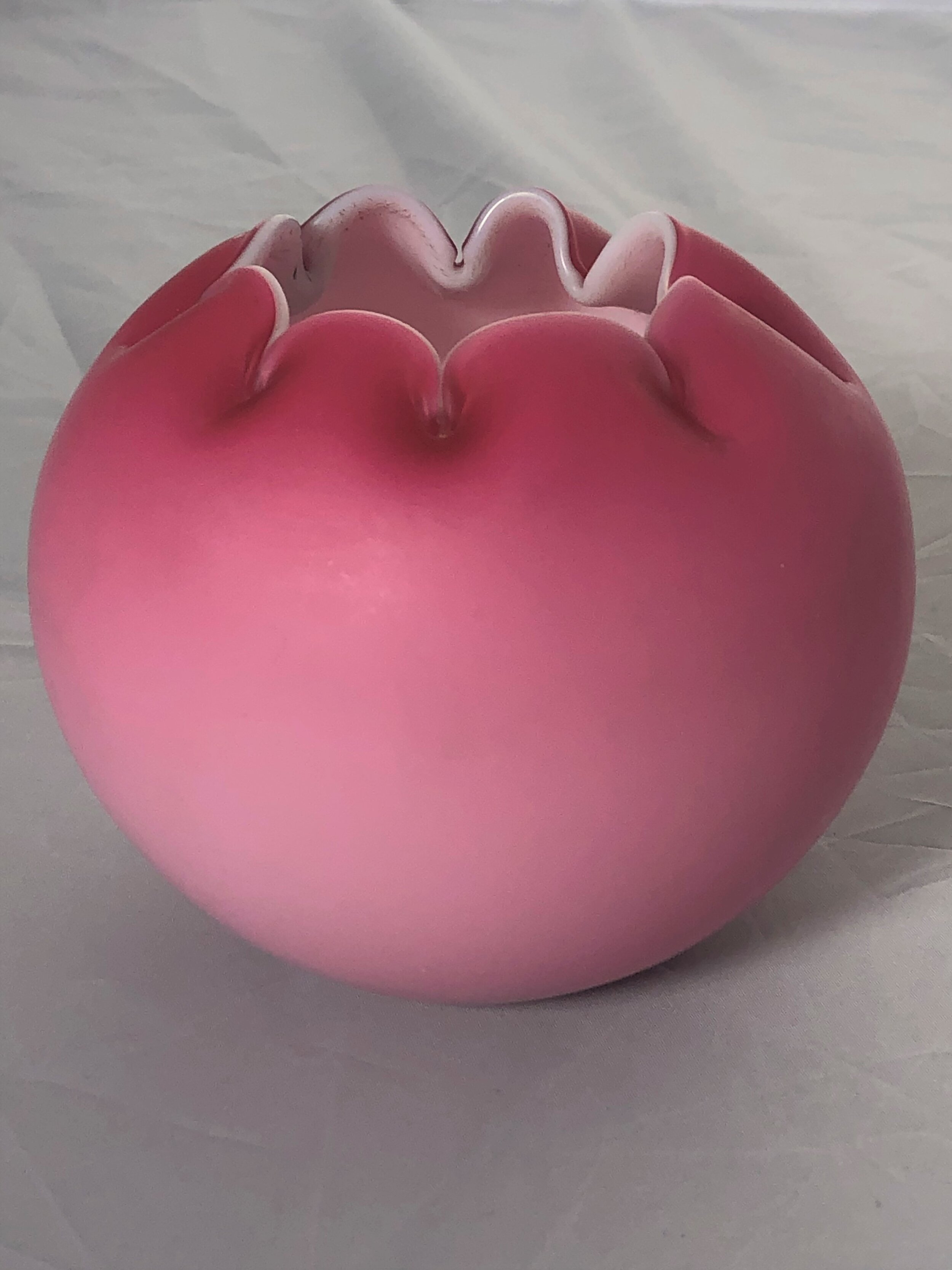 Small Pink Ball Vase Crimped Rim3.jpg