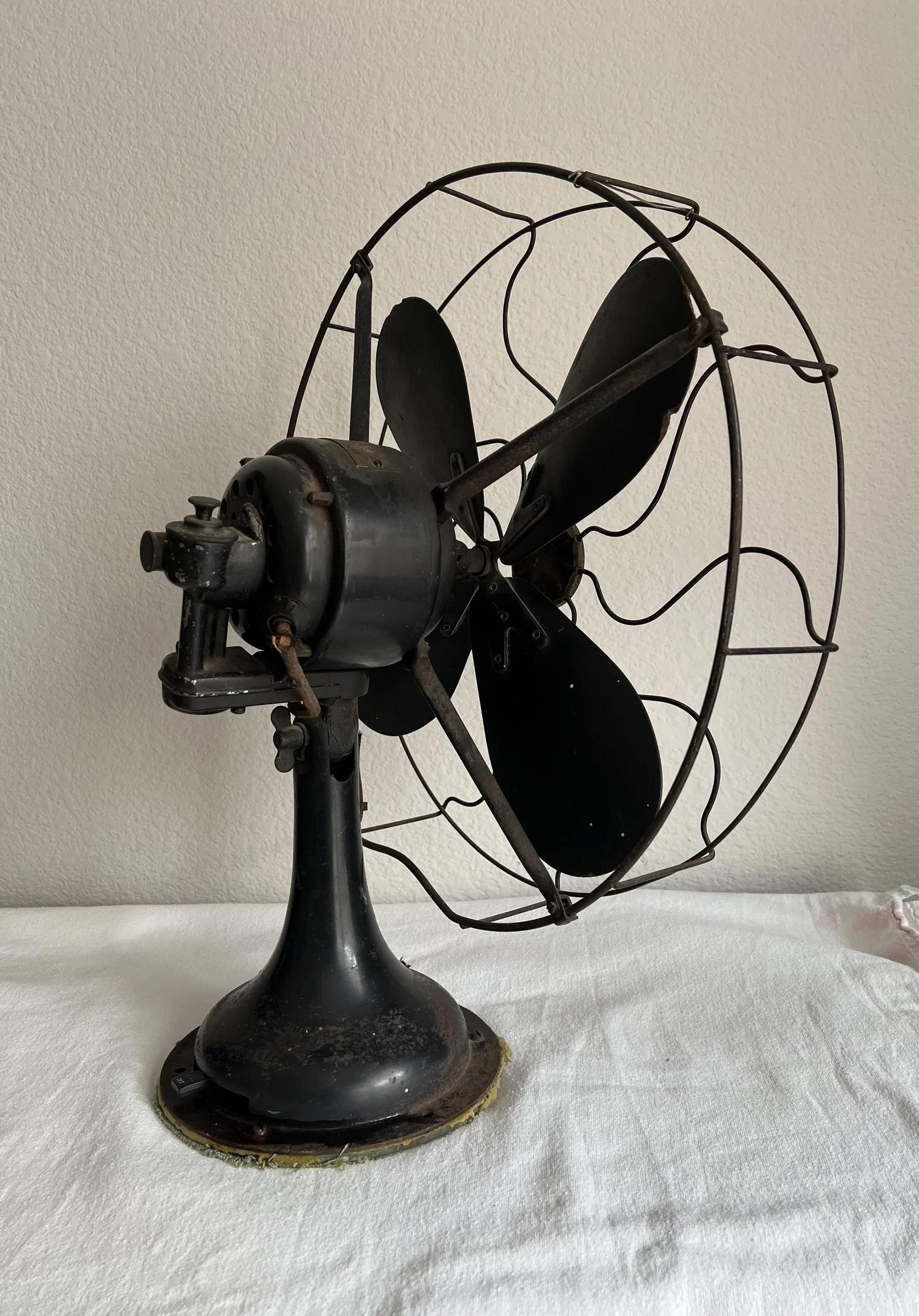 Large Antique Westinghouse Oscillating Multi-Speed Fan — Lady Lore