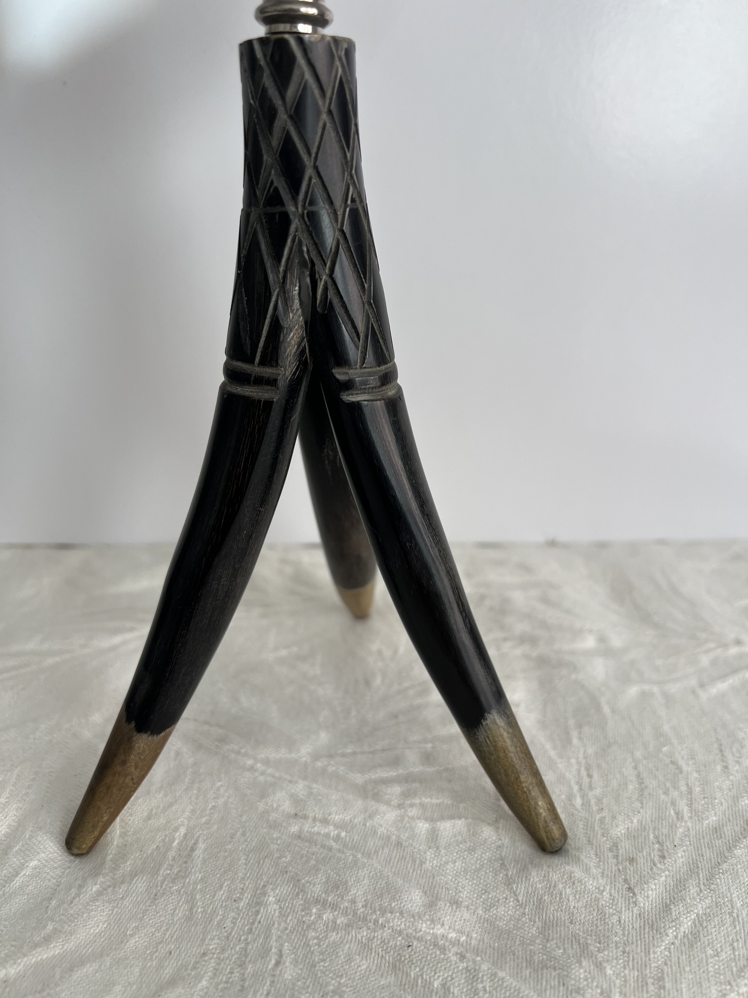 Vintage Stand Up Horn Magnifying Glass 1.jpeg