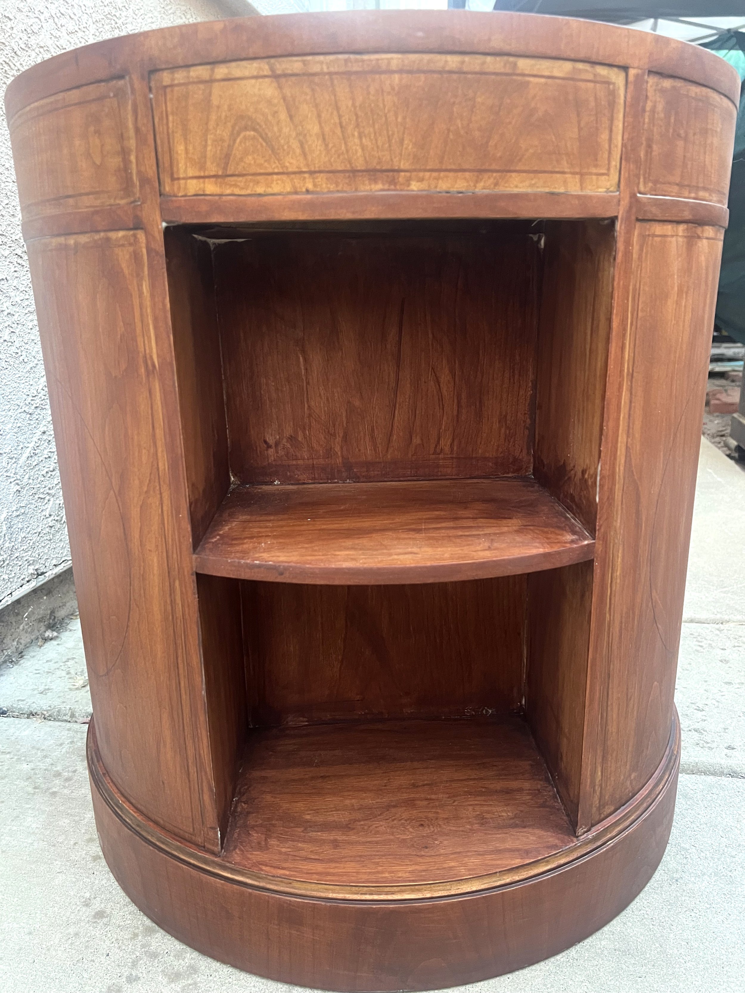 Baker Mid Century Barrel Side Tables6.jpeg