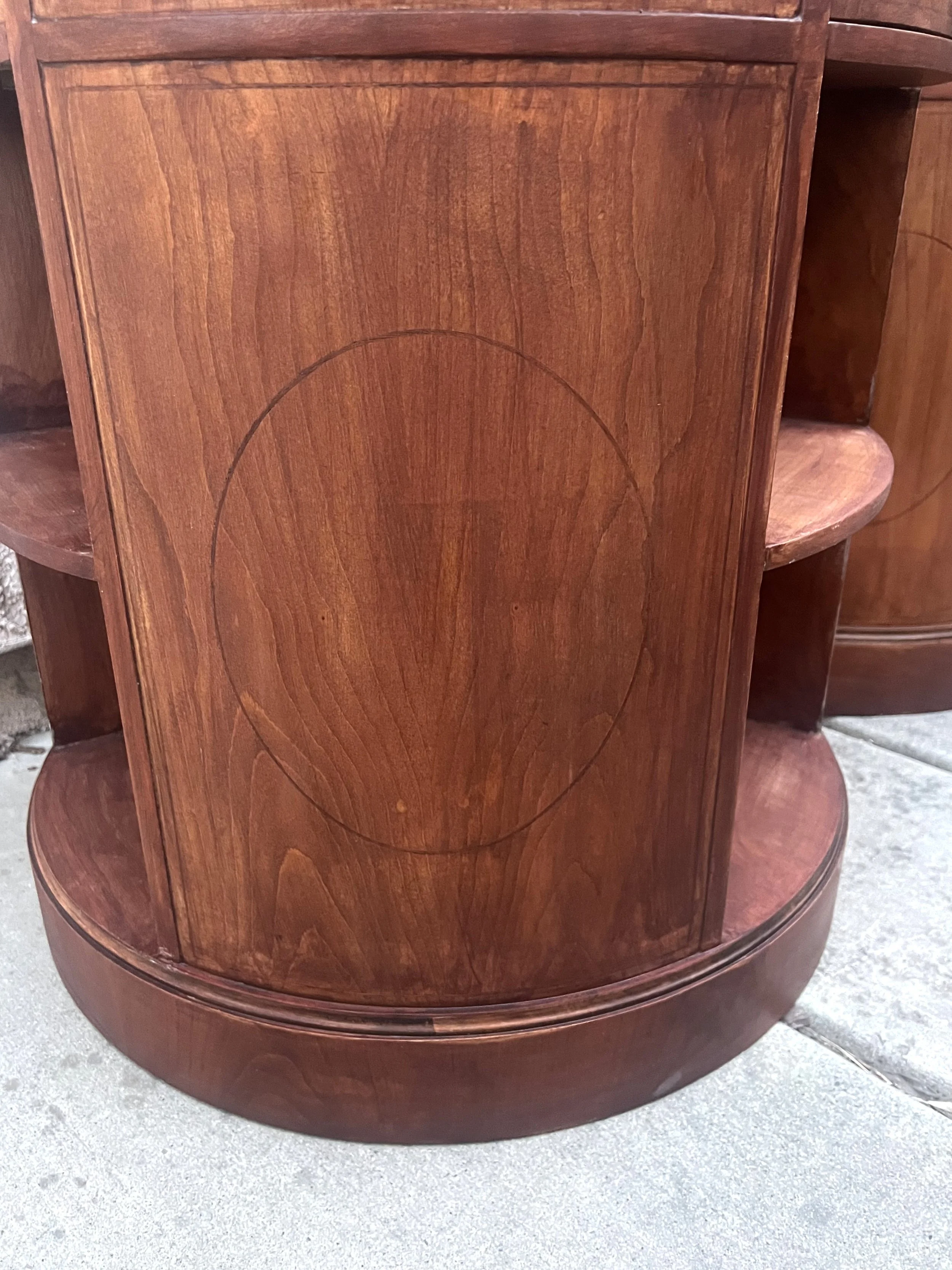 Baker Mid Century Barrel Side Tables2.jpeg