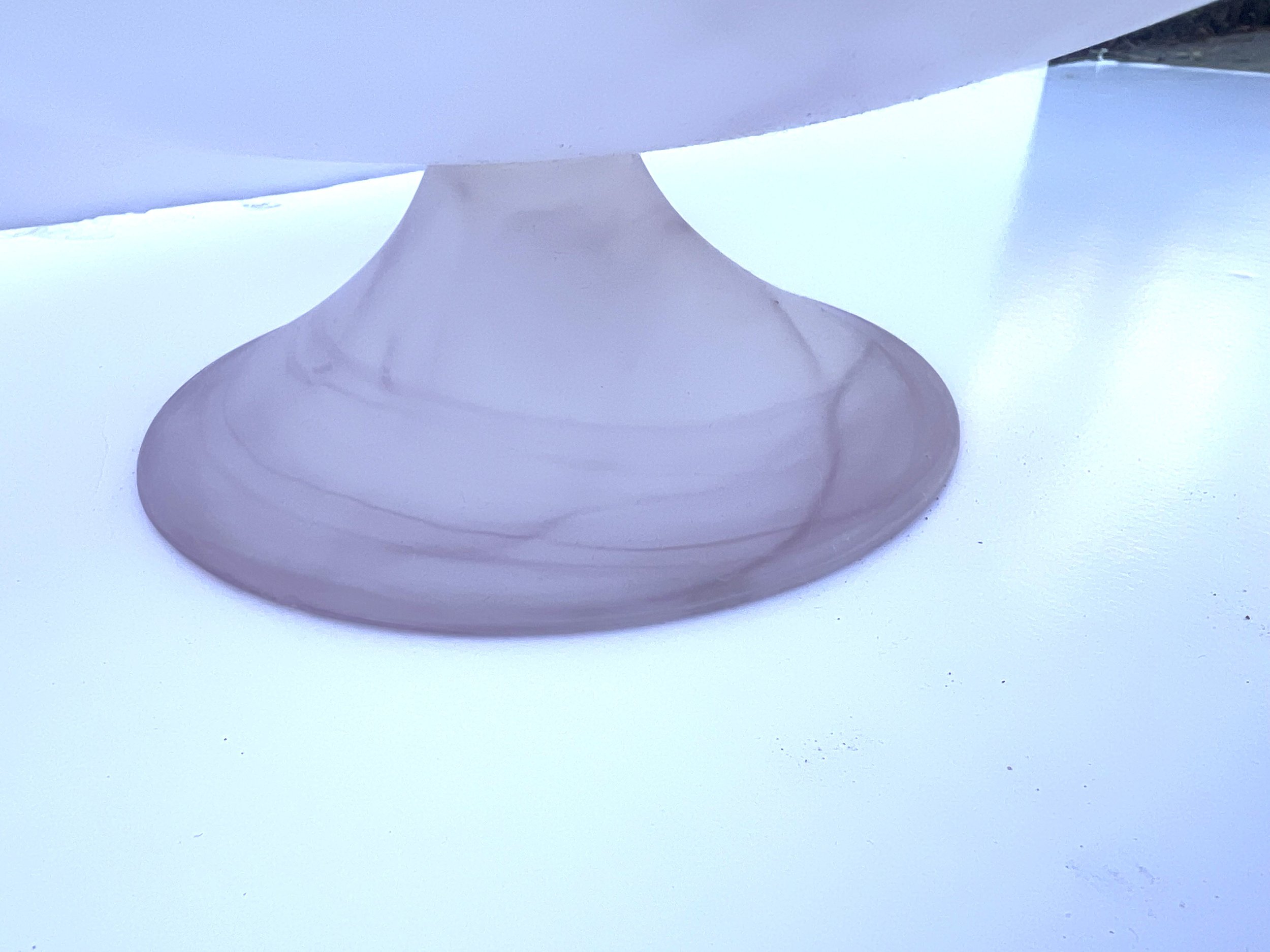Large Frosted Light Pink Hand Blown Glass Bowl Turkey6.jpeg
