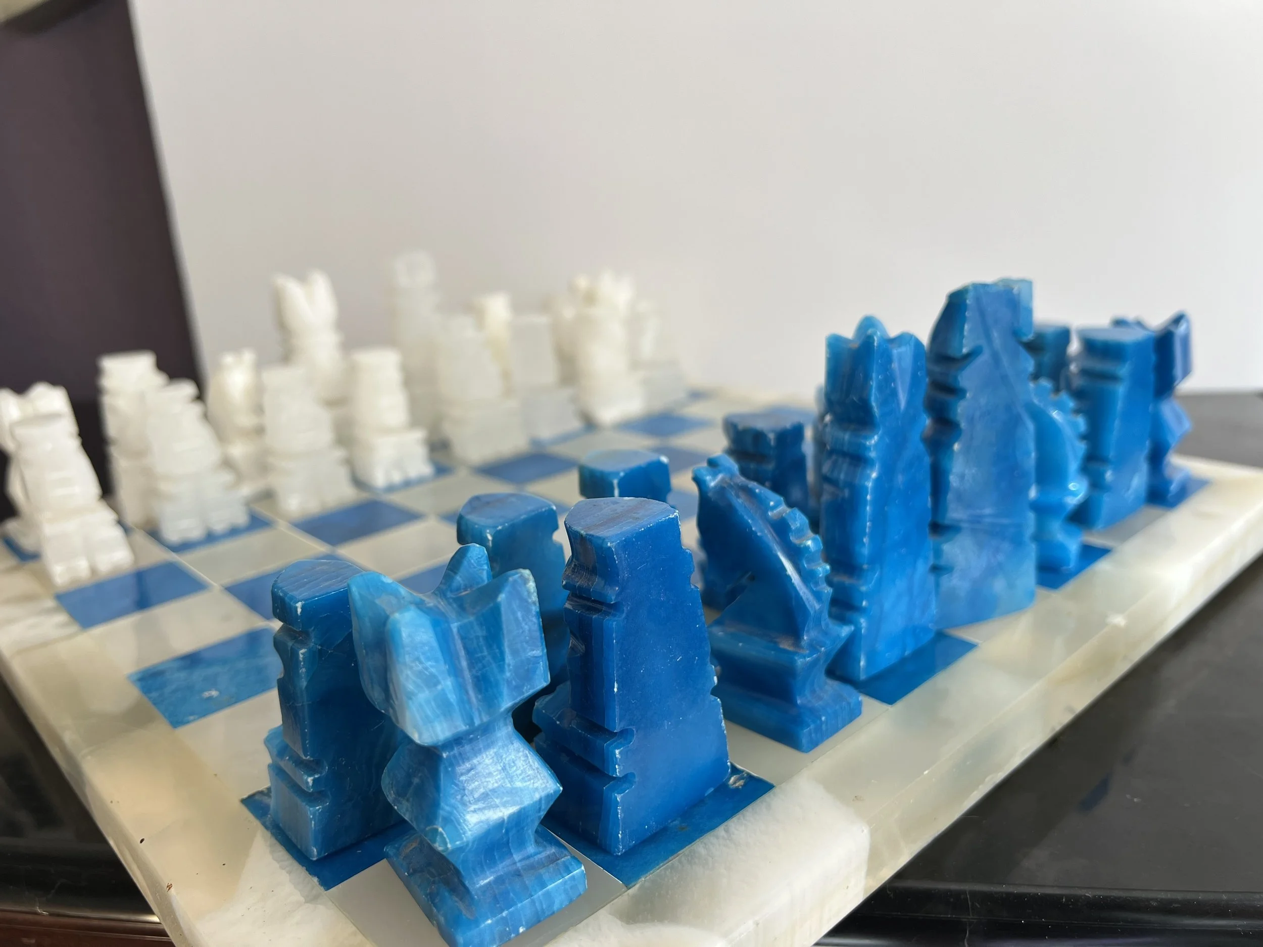 Vintage Chess Set Blue White 2.jpeg