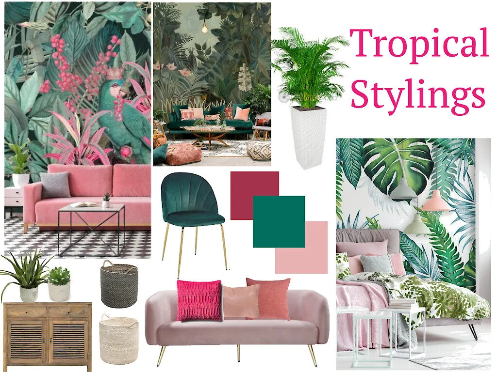 Tropical interior decor