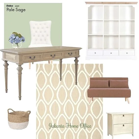 An early mood board I put together with lots of white space.