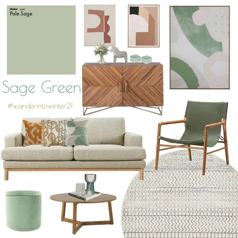 Sage Green Living Room interior decor