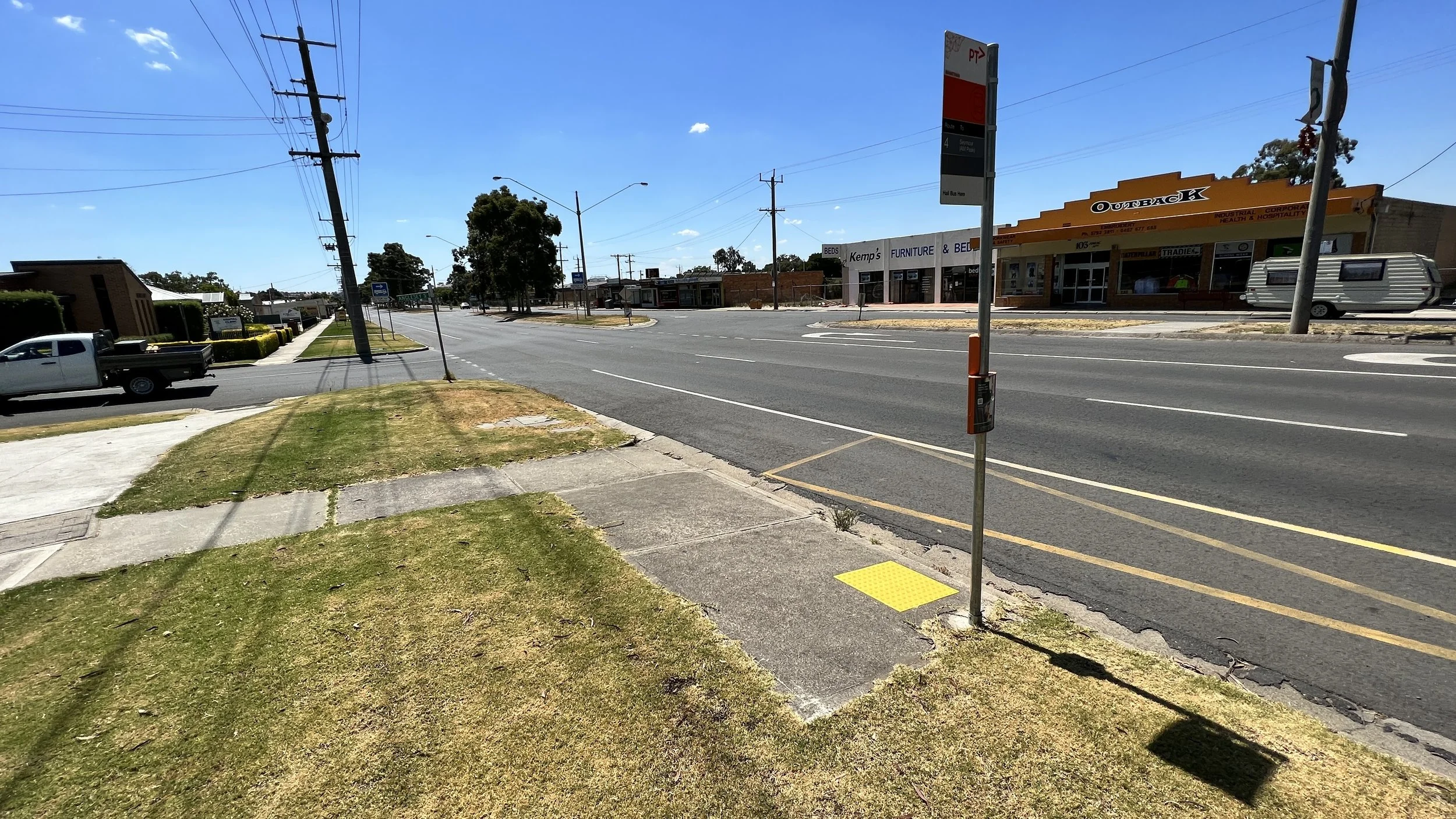 Bus stop positioned up stream of traffic flow - Staebl Academy_IMG_4239.JPG