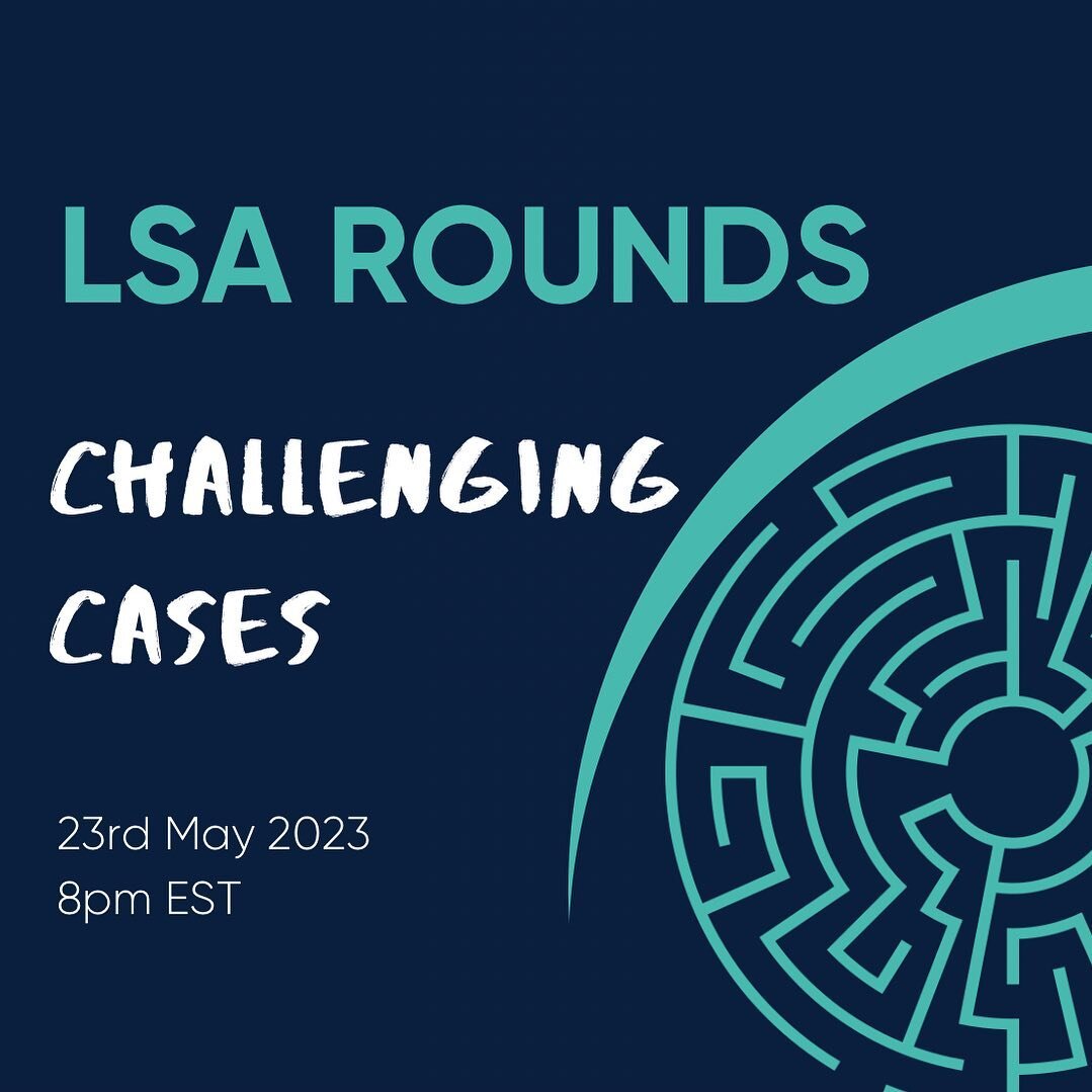 LSA Rounds. MEMBERS ONLY 

Join your colleagues to discuss interesting/difficult cases in Laryngology in a friendly and collegiate environment. We are inviting Otolaryngologists, Speech Pathologists, Fellows and Trainees to submit their cases for dis