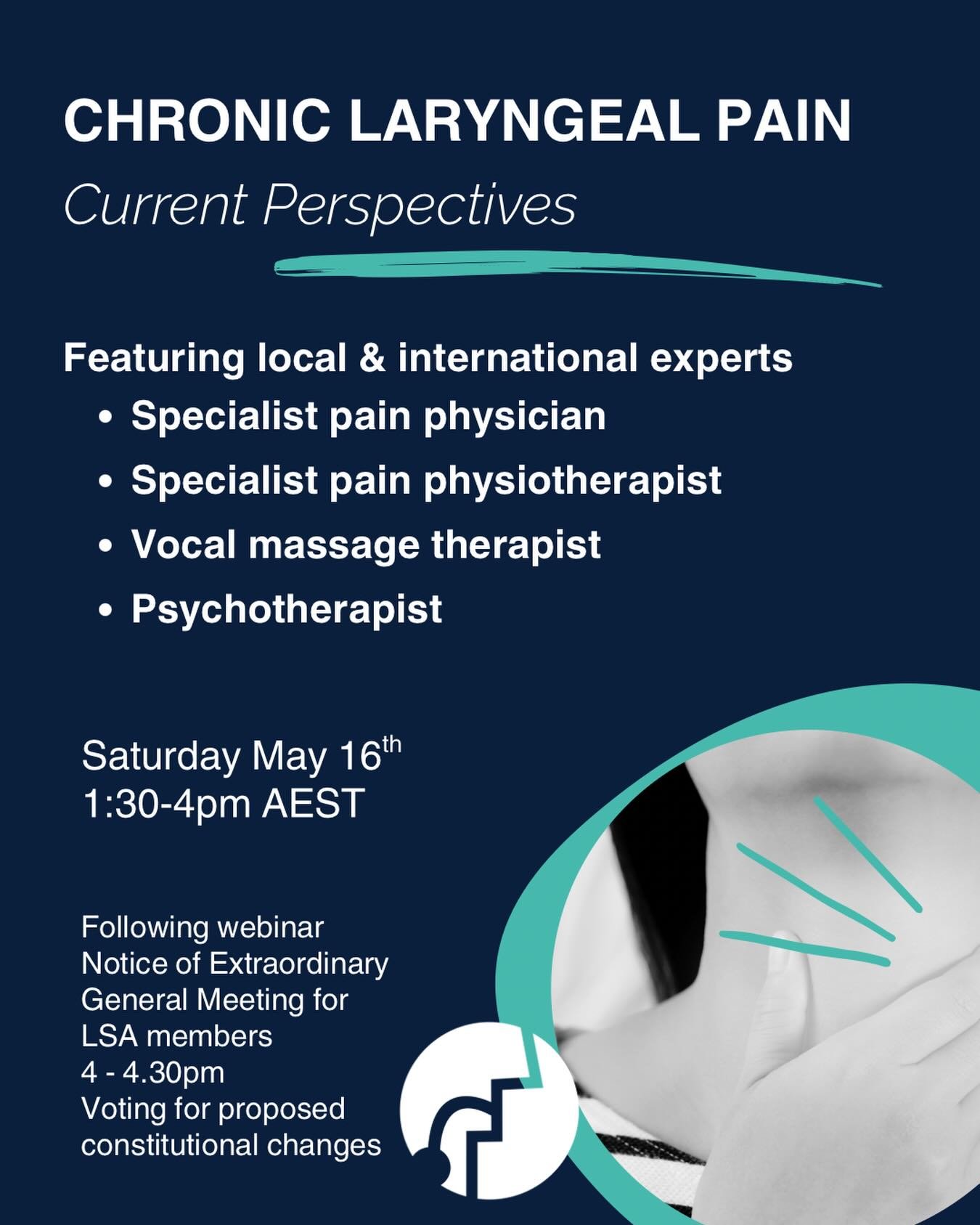 SAVE THE DATE! 

Speakers to be announced shortly. Very excited for this one! 

#lsa #laryngology #slp #voice #ent