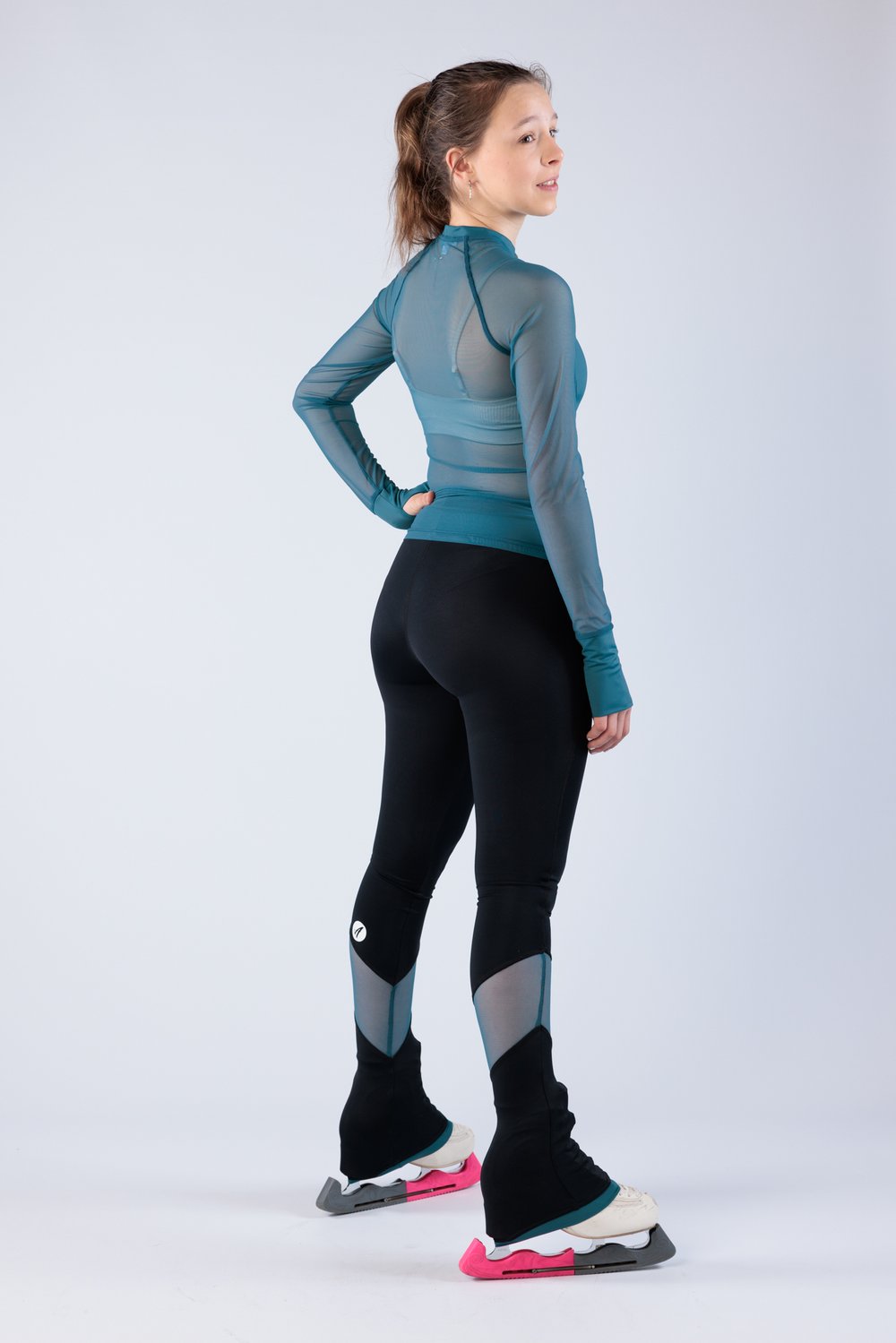 Mesh Back Figure Skating Training Top — Alexice Designs