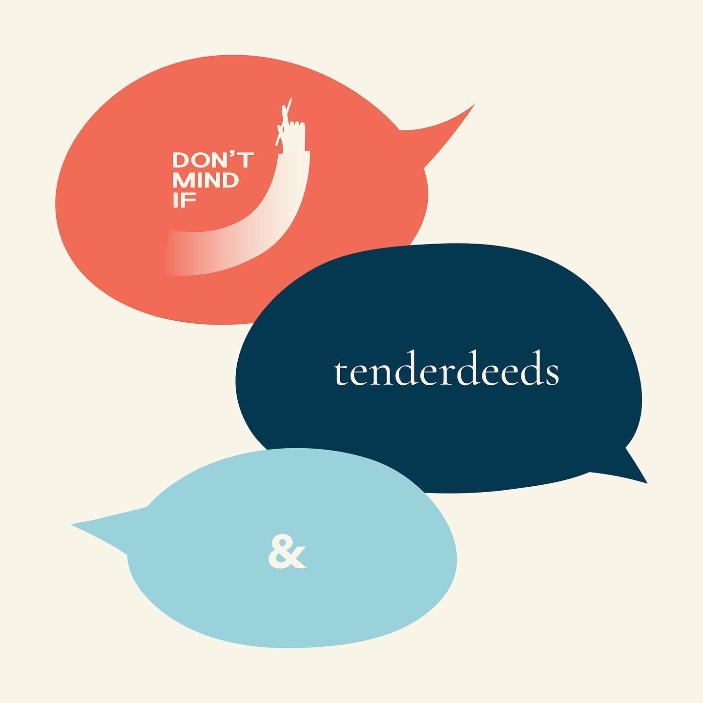 We&rsquo;re excited to be back with updates on an exciting collaboration with @tenderdeeds. Read more about it on our site https://www.dontmindif.com/articles