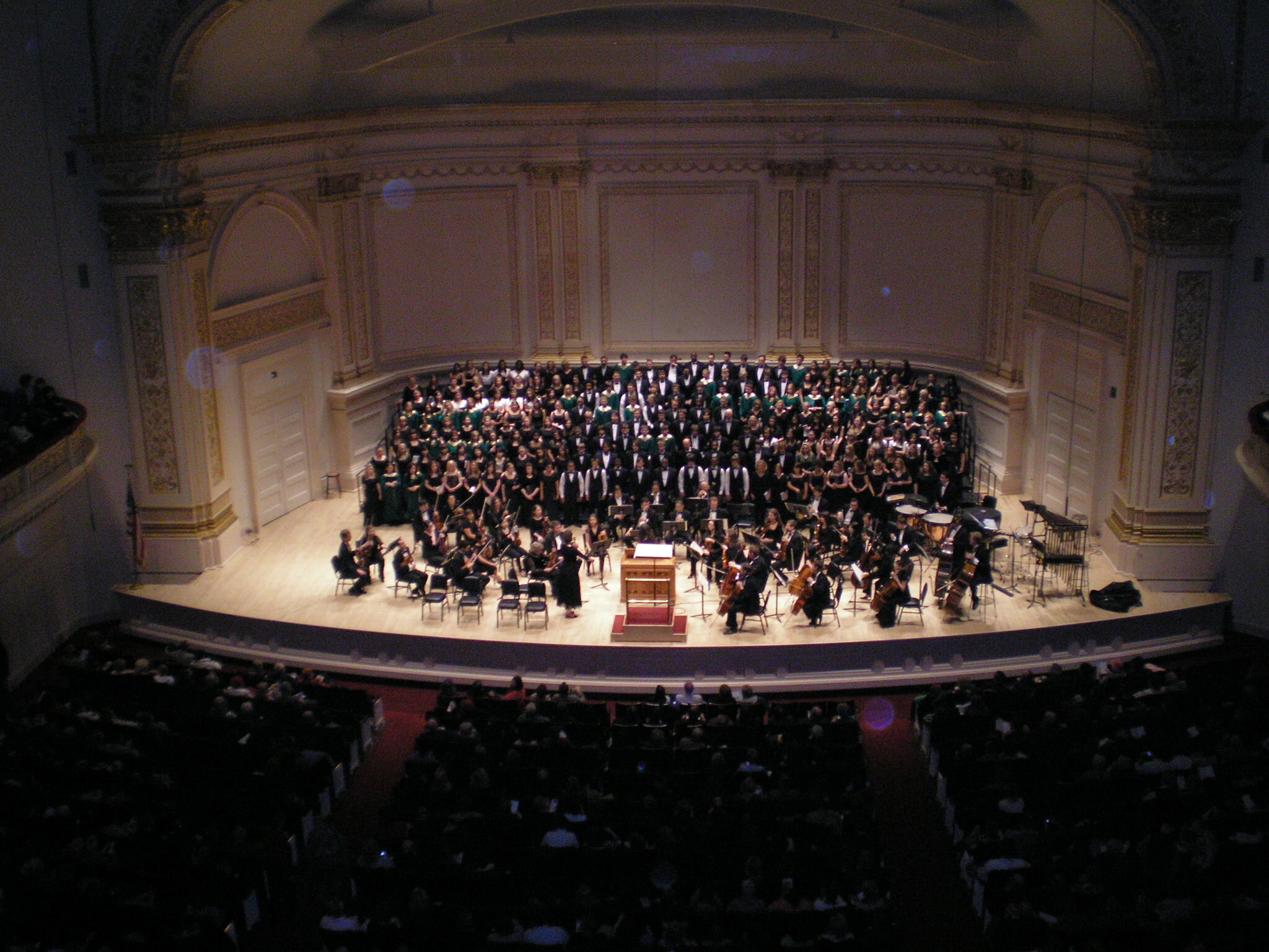 as concertmistress at Carnegie Hall