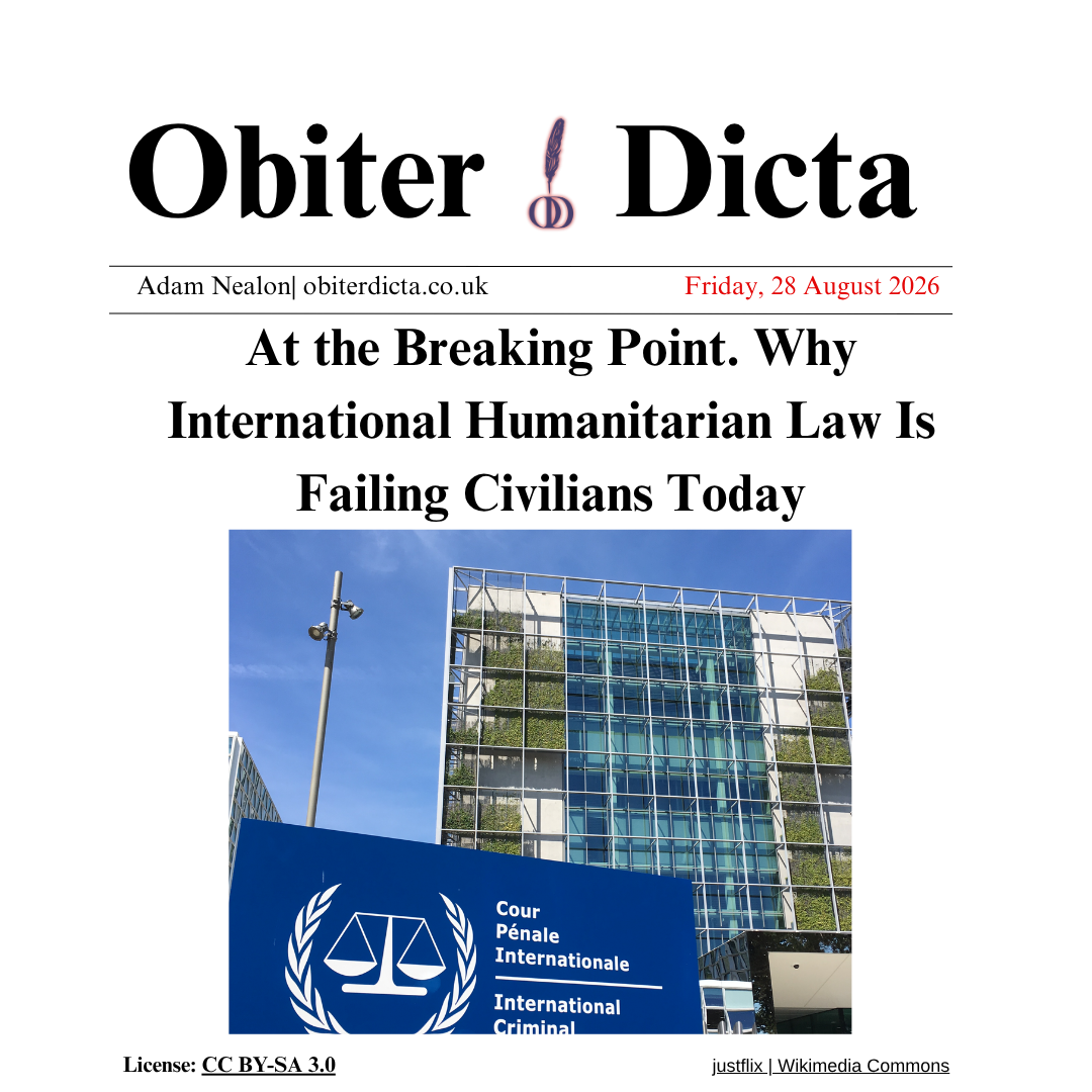 At the Breaking Point. Why International Humanitarian Law Is Failing Civilians Today