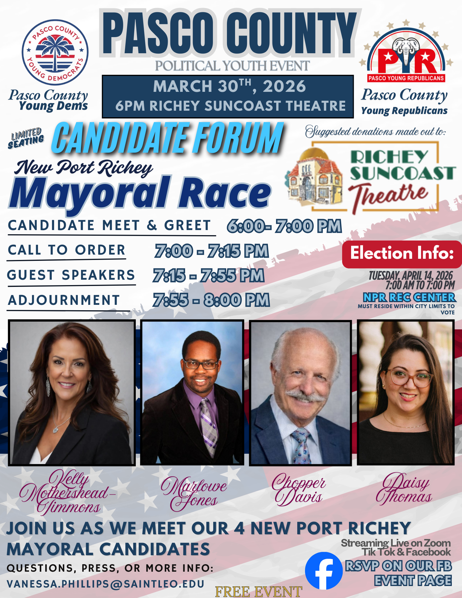 2026 New Port Richey Mayoral Candidate Forum