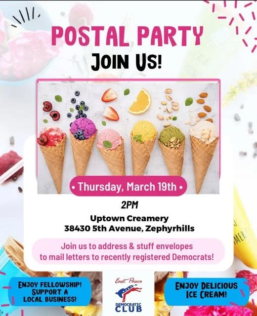 Postal Party with East Pasco Dems!