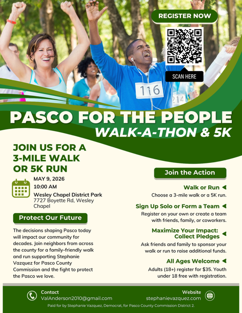Pasco for the People Walk-A-Thon