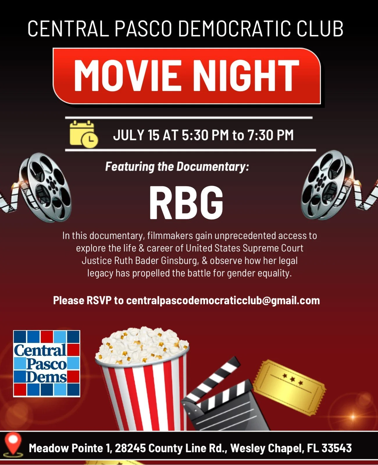 Central Pasco July Monthly (movie Night)