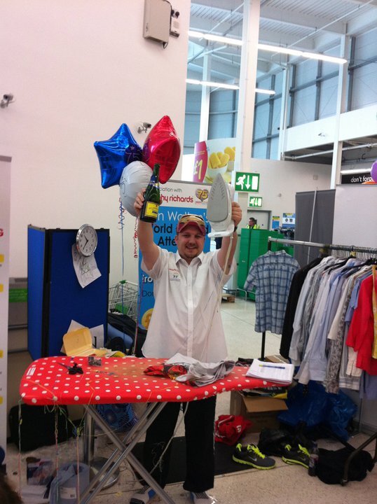 World Record Ironing Marathon for the Princess Royal Trust for Carers