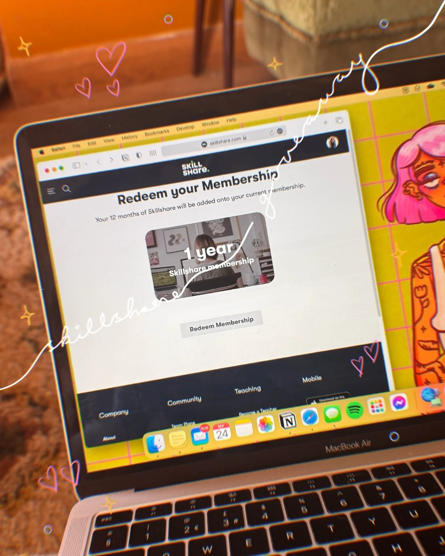 YOUR GAL IS A WINNER! (Not at consistent posting though, big fail on that)

Last month, I won @iramarcks Skillshare giveaway! I took part in one of his excellent classes and entered my project into the draw. Now, I&rsquo;m not a lucky gal, don&rsquo;