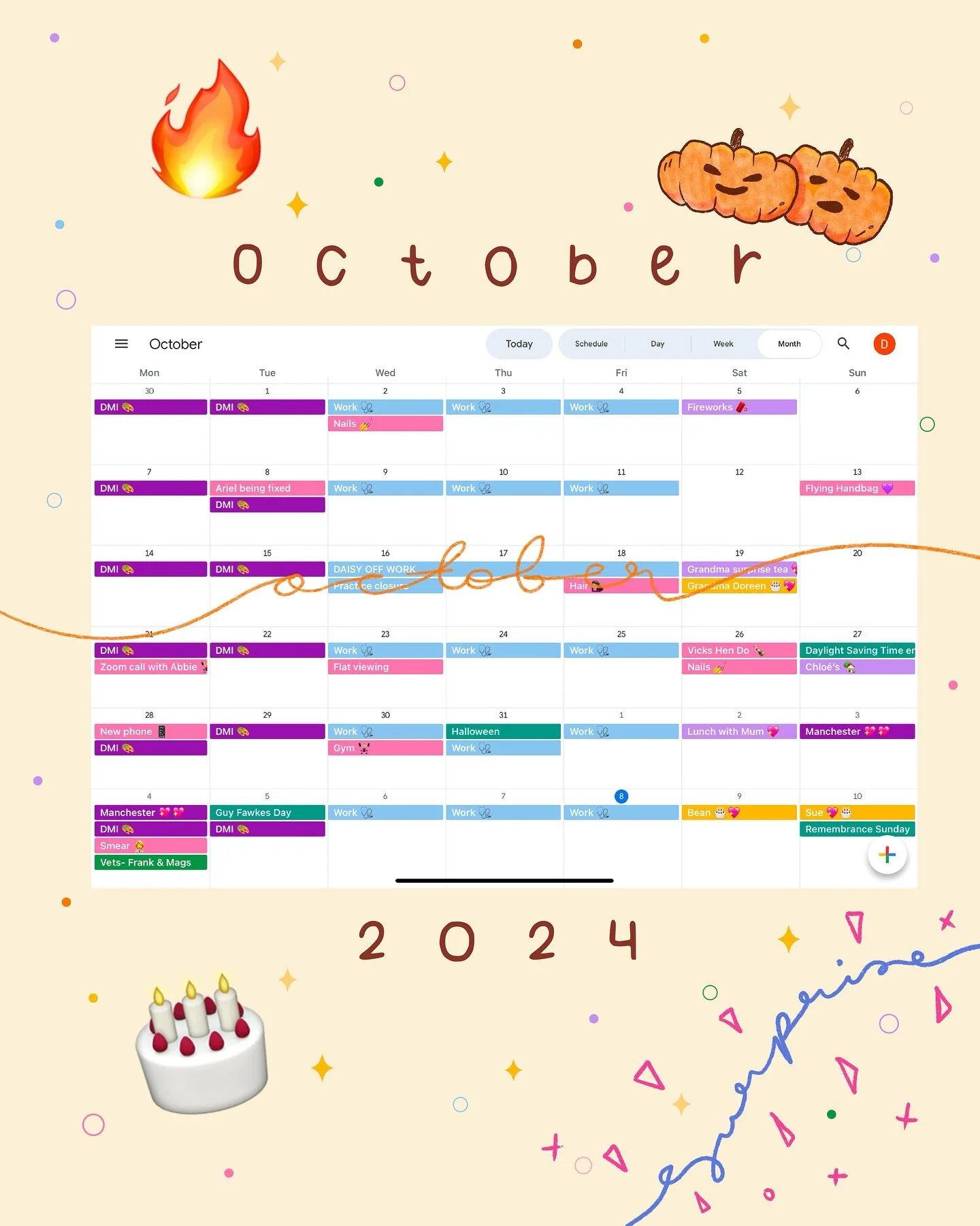 October round up, 2024

Do you remember when I mentioned September and October as being months of big transition/breakdown for me.. and how I&rsquo;d managed to avoid that this year&hellip; haahahahhahahahahahaha

We got through this month with famil