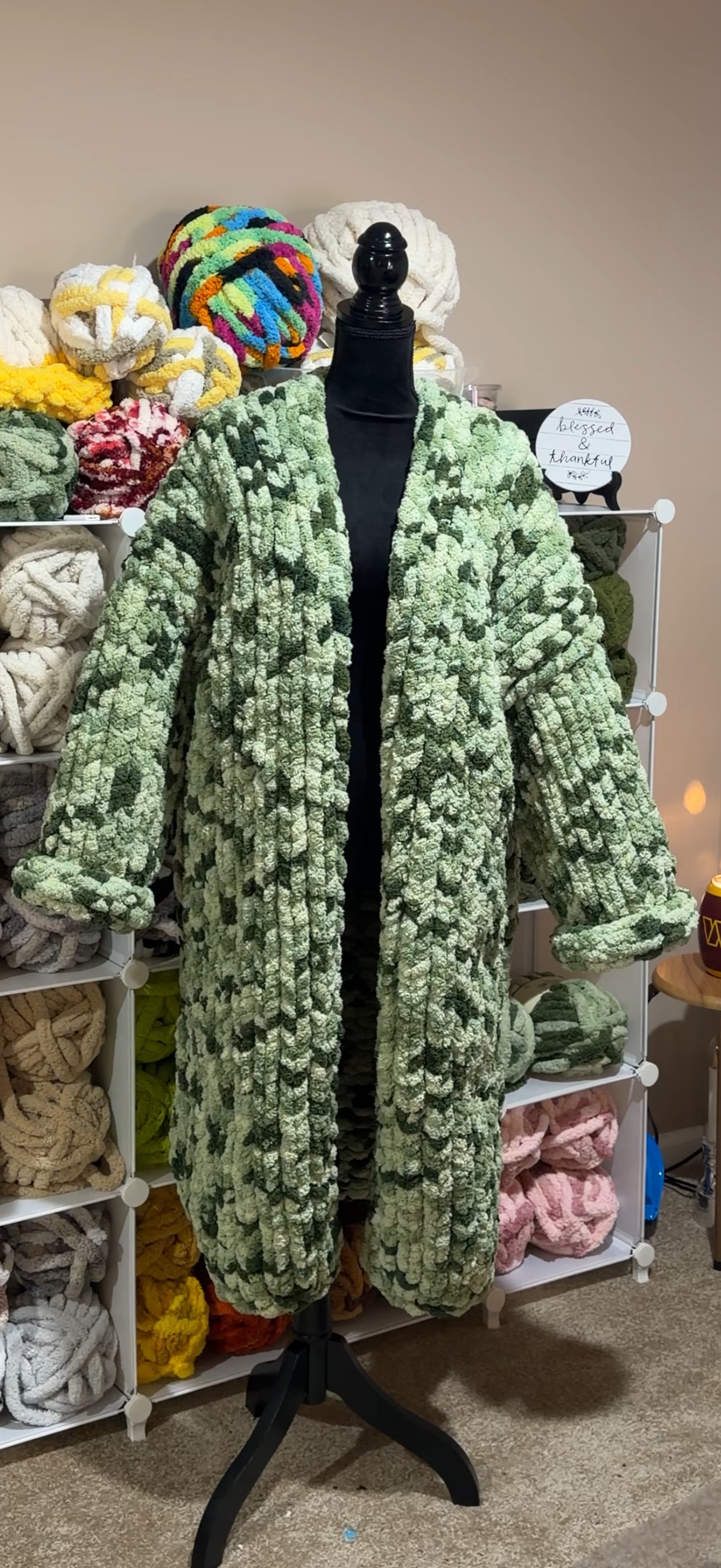 Moss Meadow Chunky Knit Cardigan