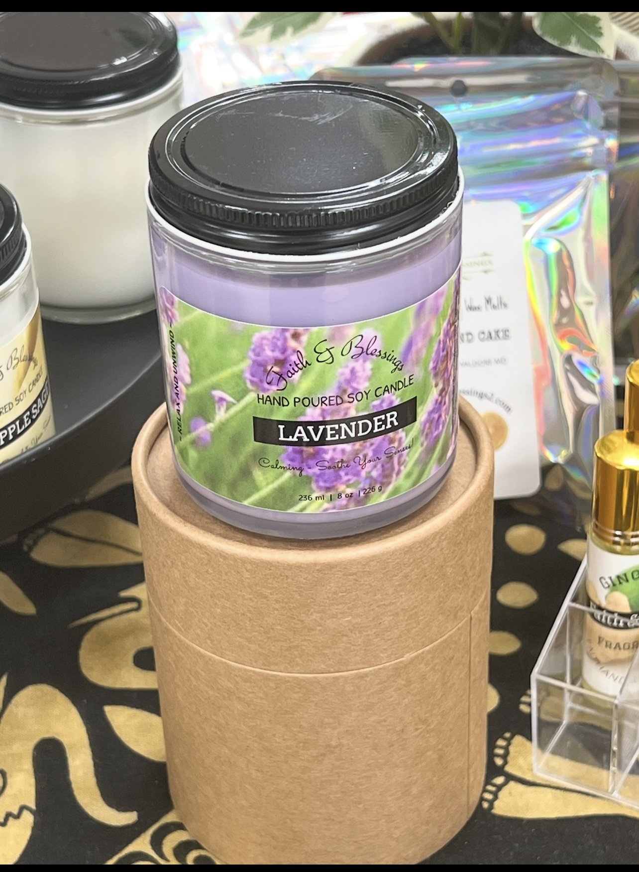 Lavender Vanilla  8 oz Soy Candle