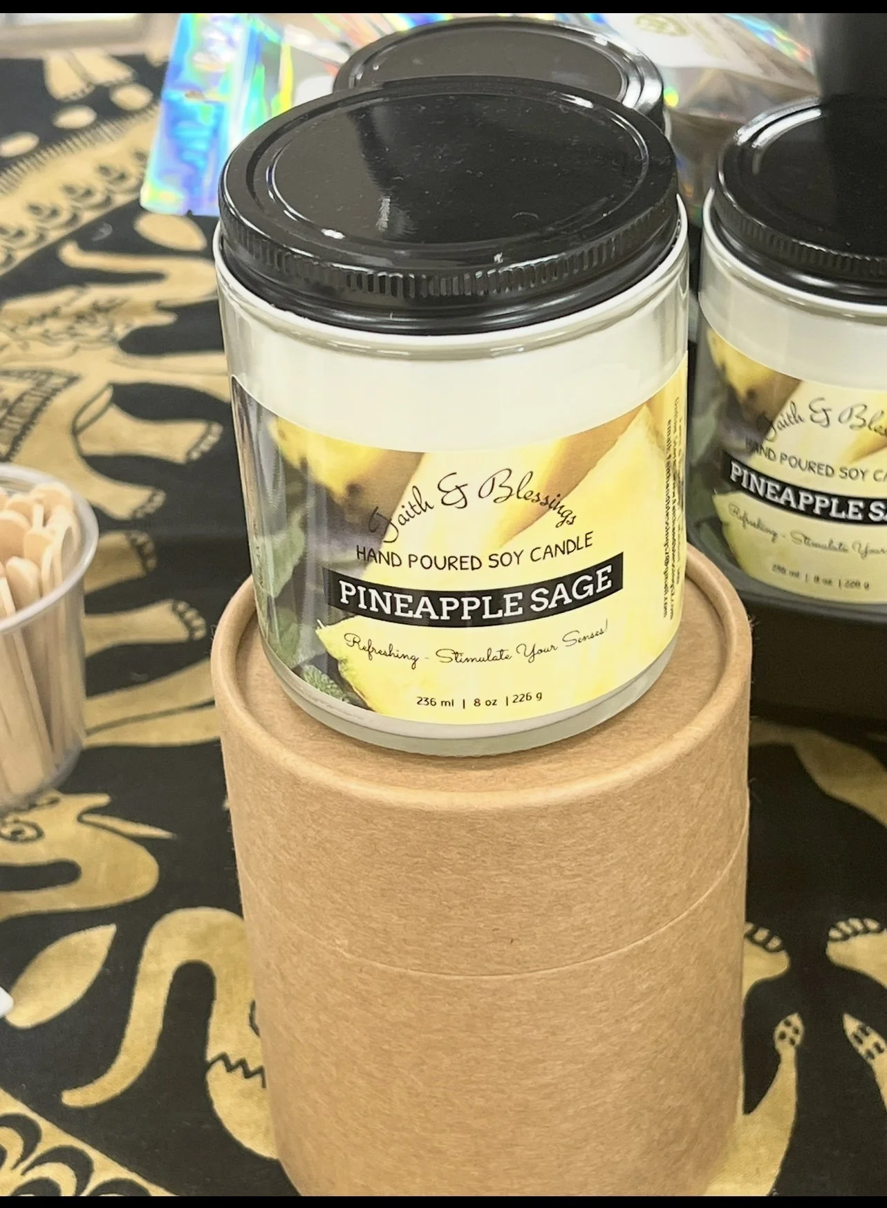 Pineapple Sage  8 oz Soy Candle