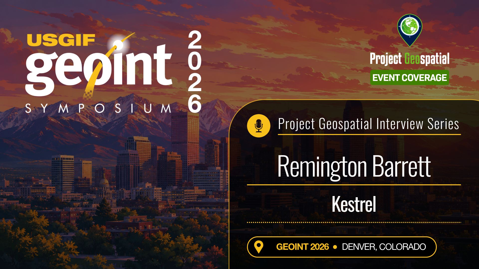GEOINT 2026 | Remington Barrett - Kestrel