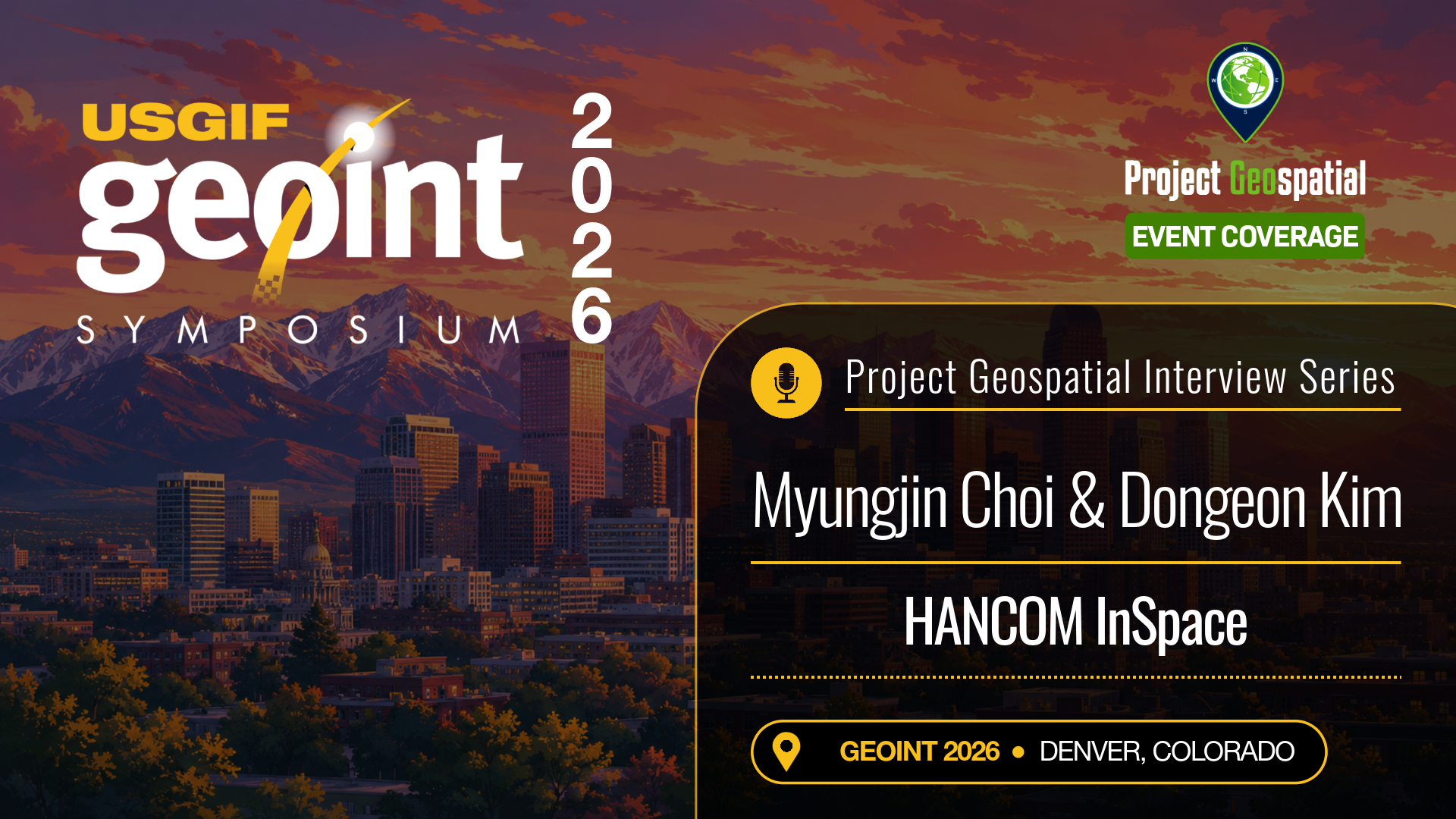 GEOINT 2026 | Myungjin Choi &amp; Dongeon Kim - HANCOM InSpace