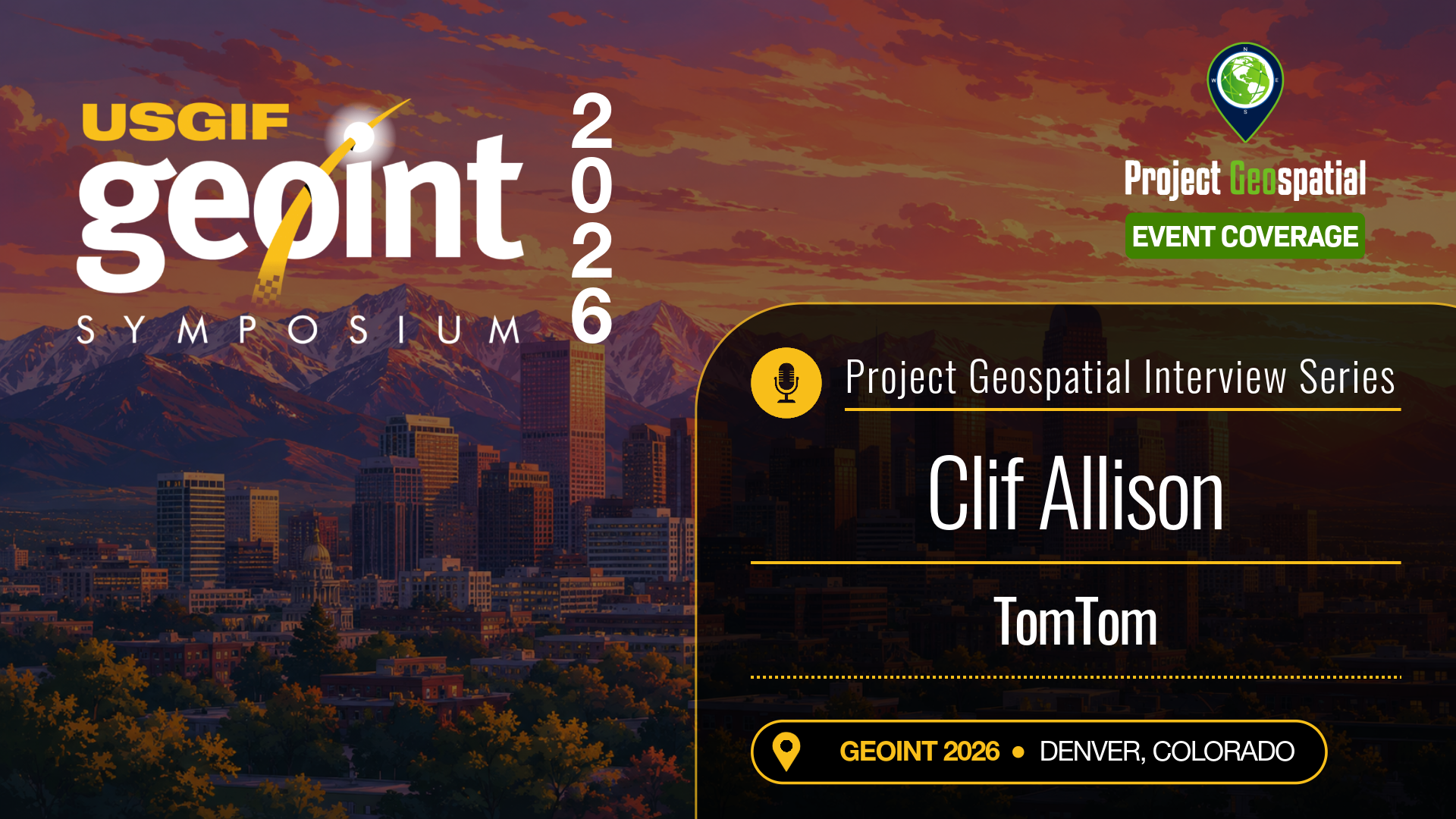 GEOINT 2026 | Cliff Allison - TomTom