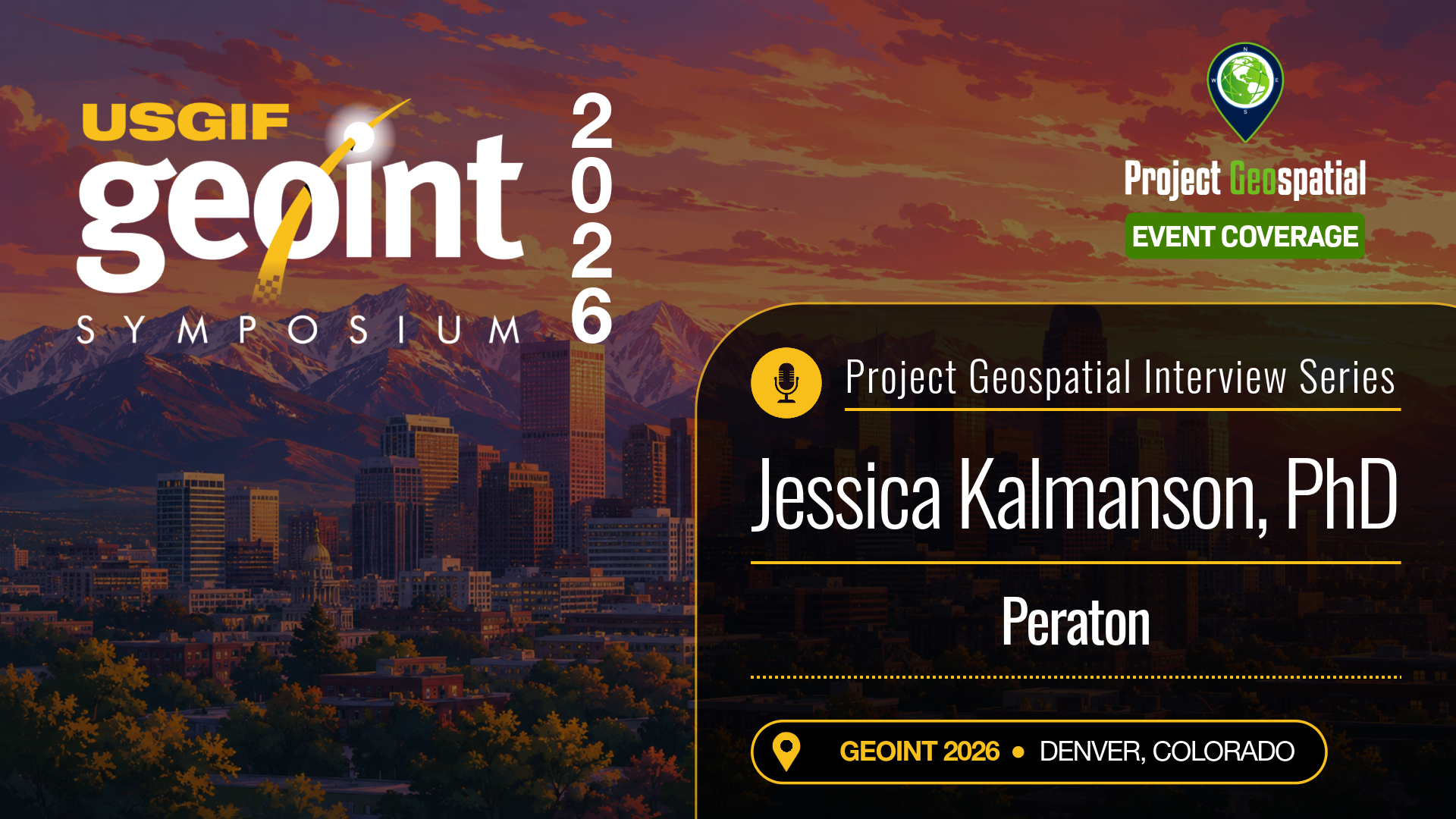 GEOINT 2026 | Jessica Kalmanson, Ph D - Peraton