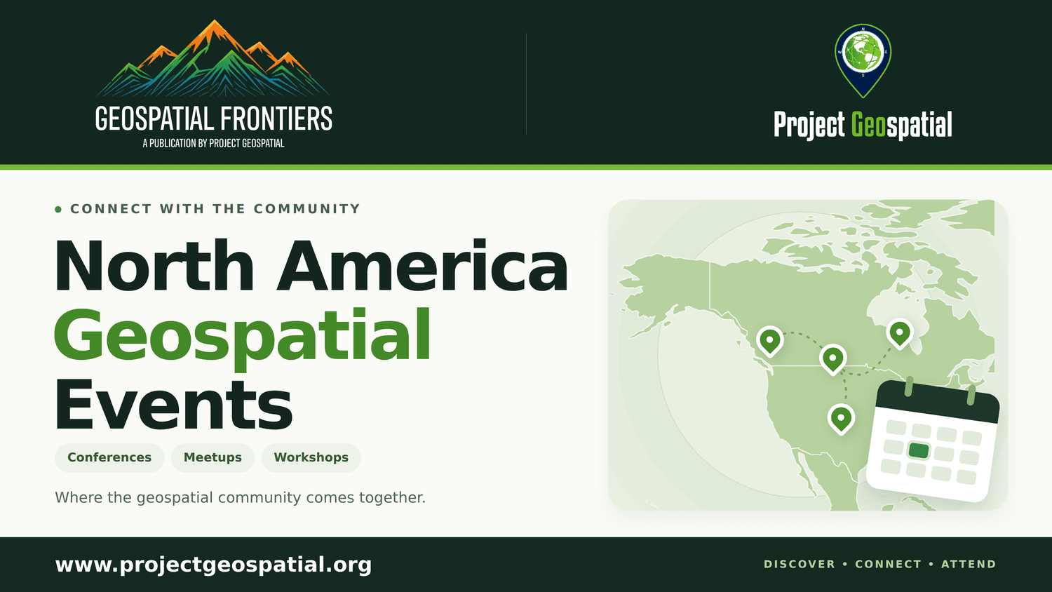 Geospatial Frontiers - Project Geospatial - NORTH AMERICA GEOSPATIAL EVENTS
