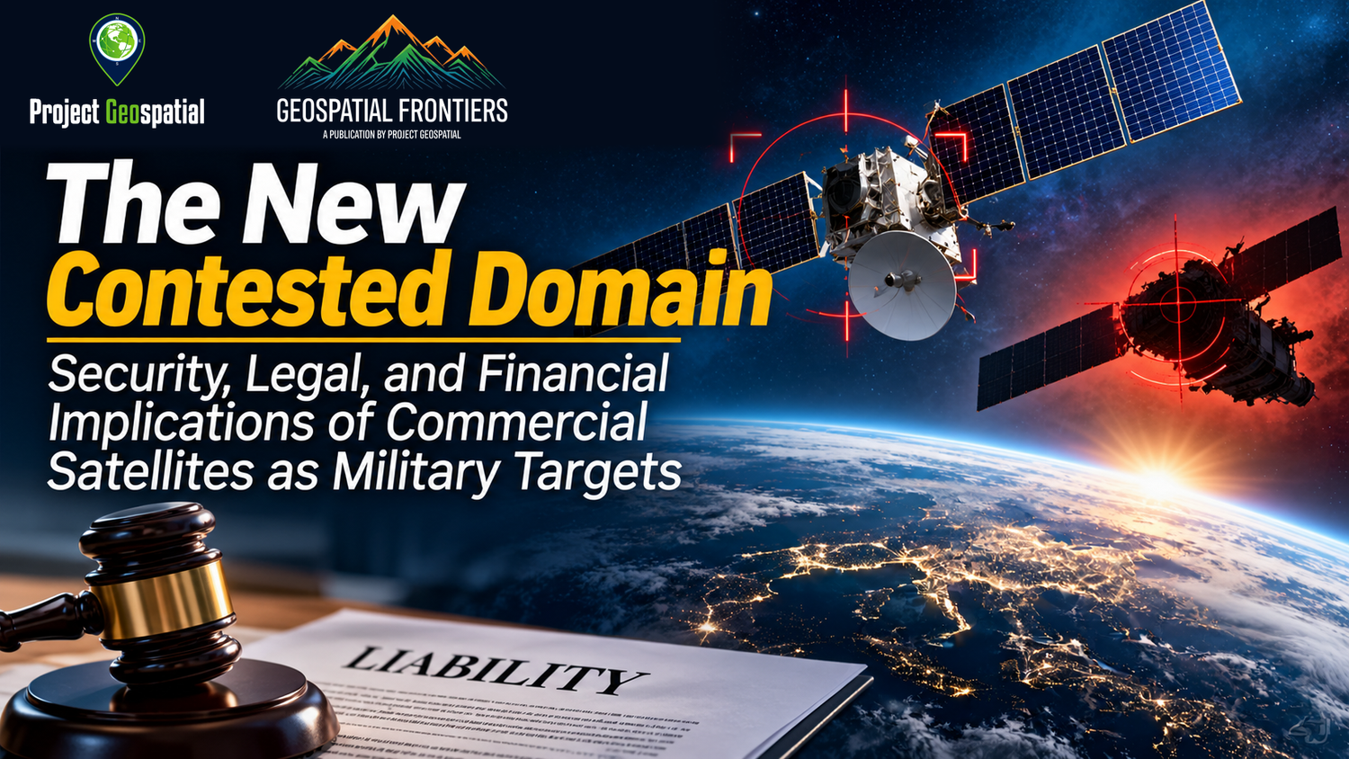 Geospatial Frontiers - Project Geospatial - The New Contested Domain: Security, Legal, and Financial Implications of Commercial Satellites as Military Targets