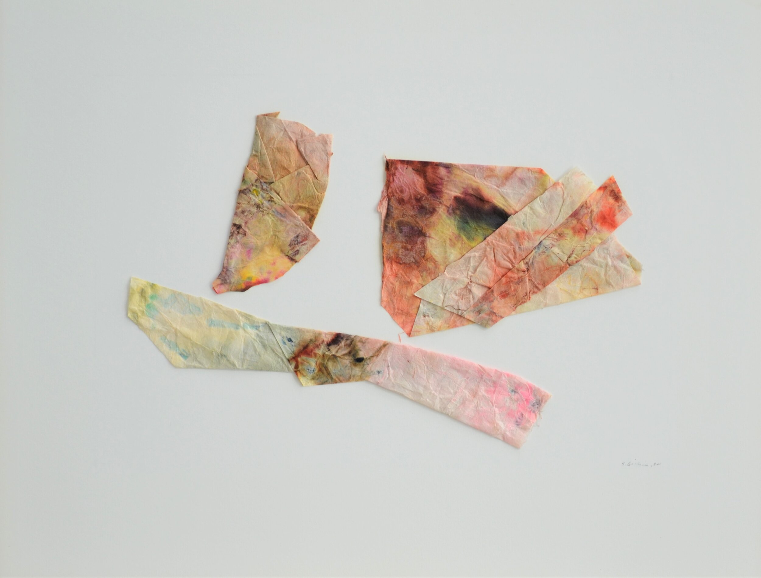 Watercolor on paper collage, Untitled, by Sam Gilliam (unframed)