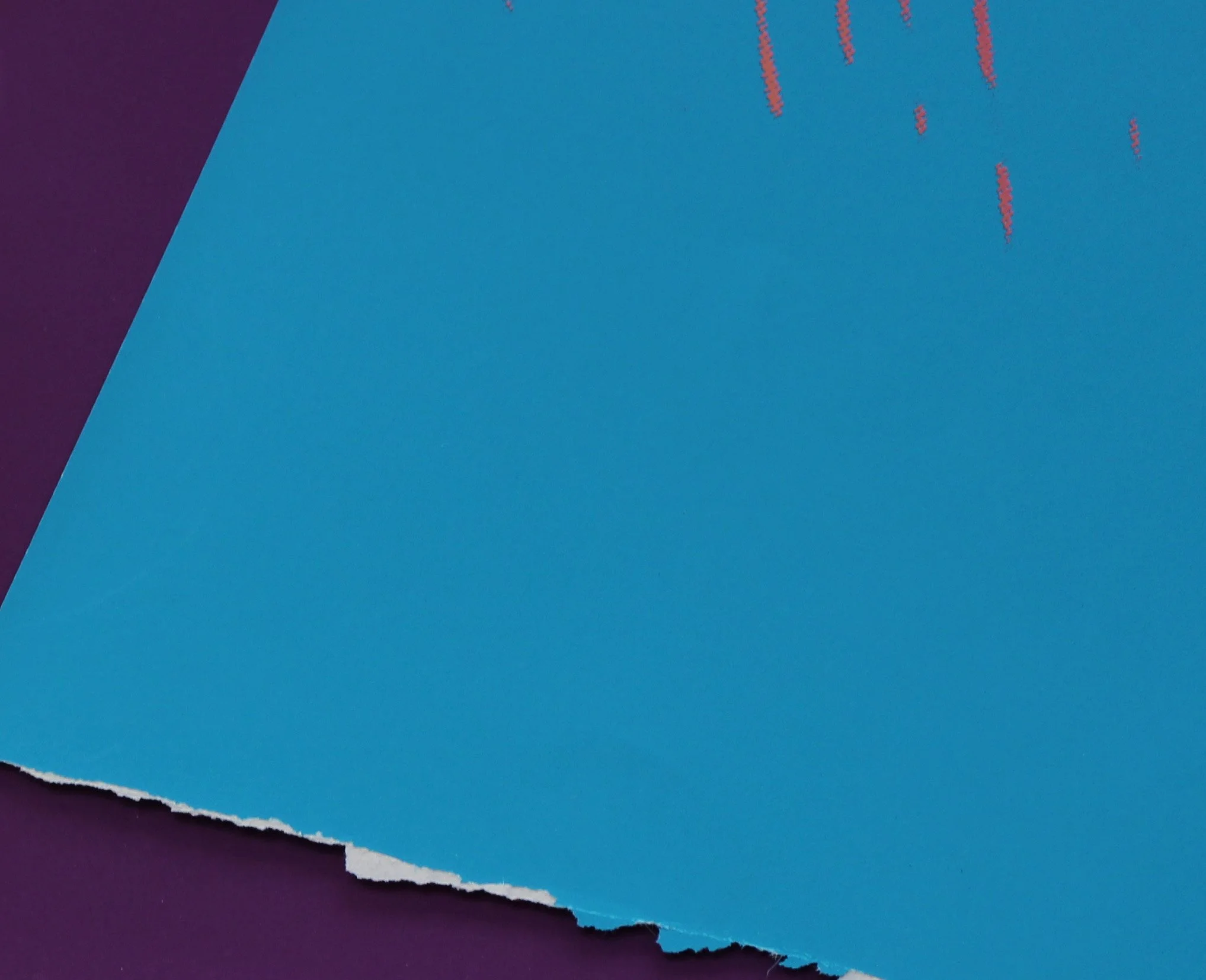 A detail from the screenprint and colored paper collage work 'Washington Monument' by Andy Warhol.
