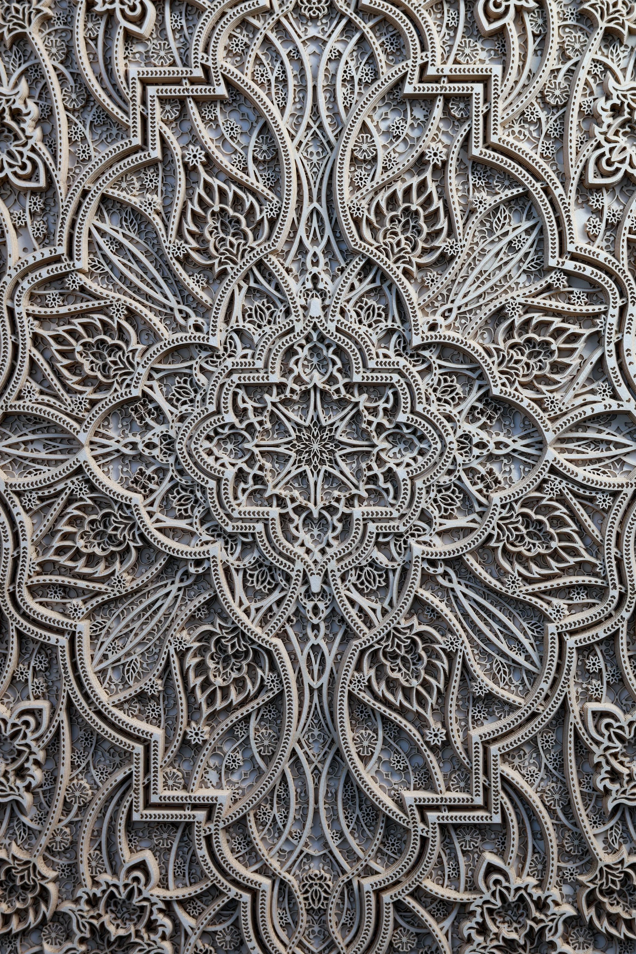 A detail close-up of Julia Ibbini’s layered paper work, The Space Between 2.4, shown here unframed.