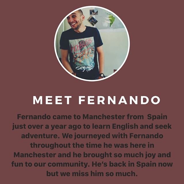 This is Fernando. One of our good friends whom we miss a lot.