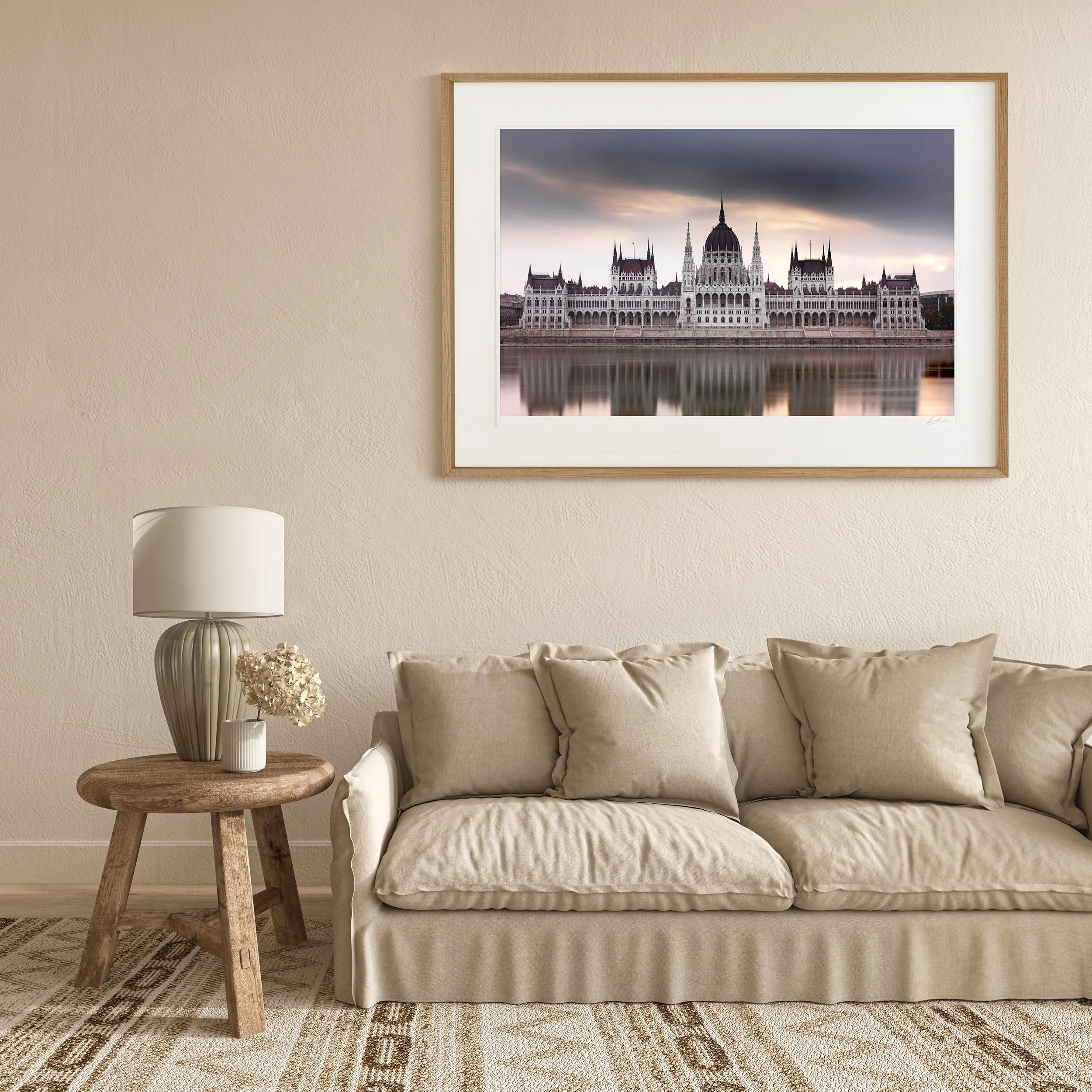 Oak Landscape Frame mock up room Budapest Parliament A_0003.jpg