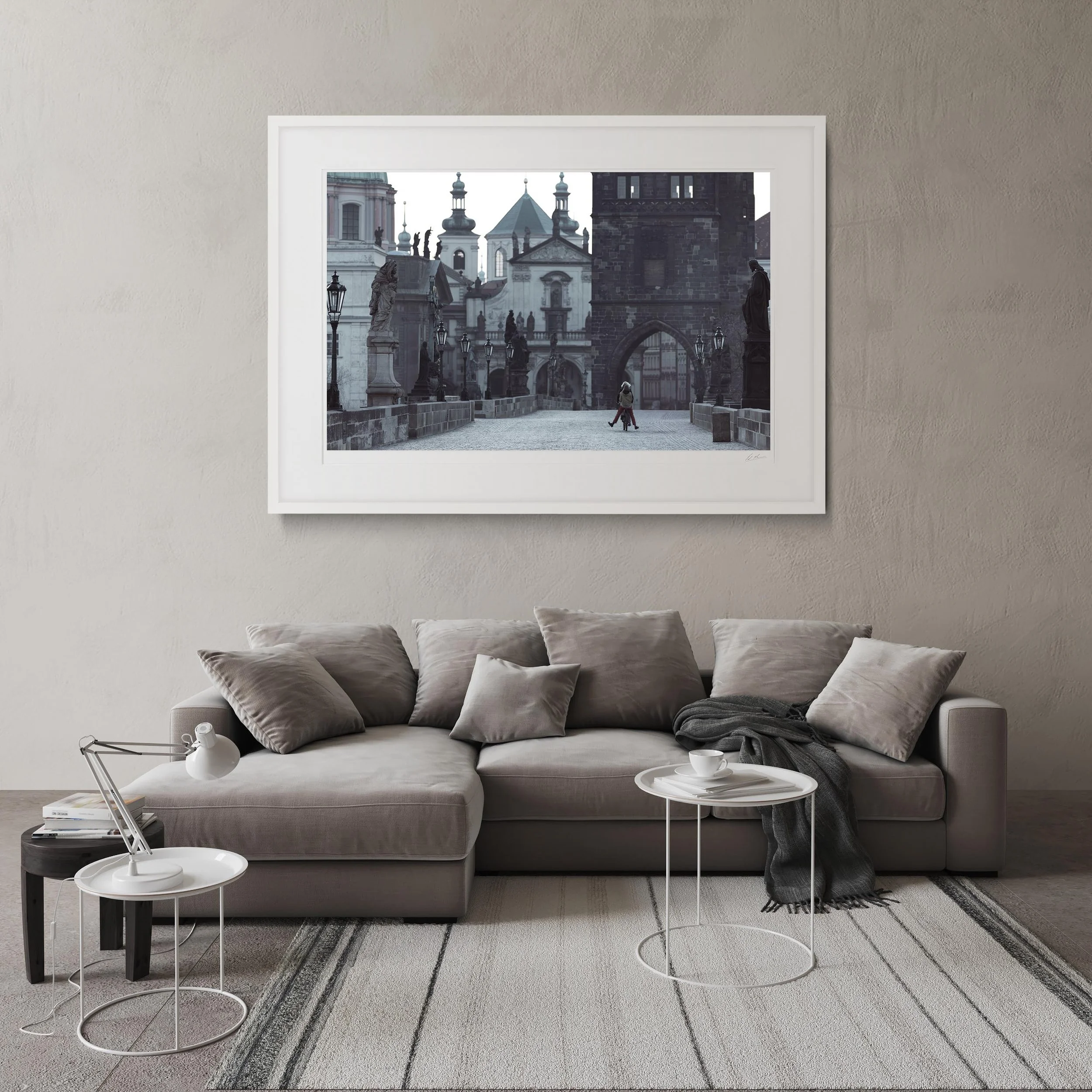 White Landscape Frame mock up room Charles Bridge Prague_0023.jpg