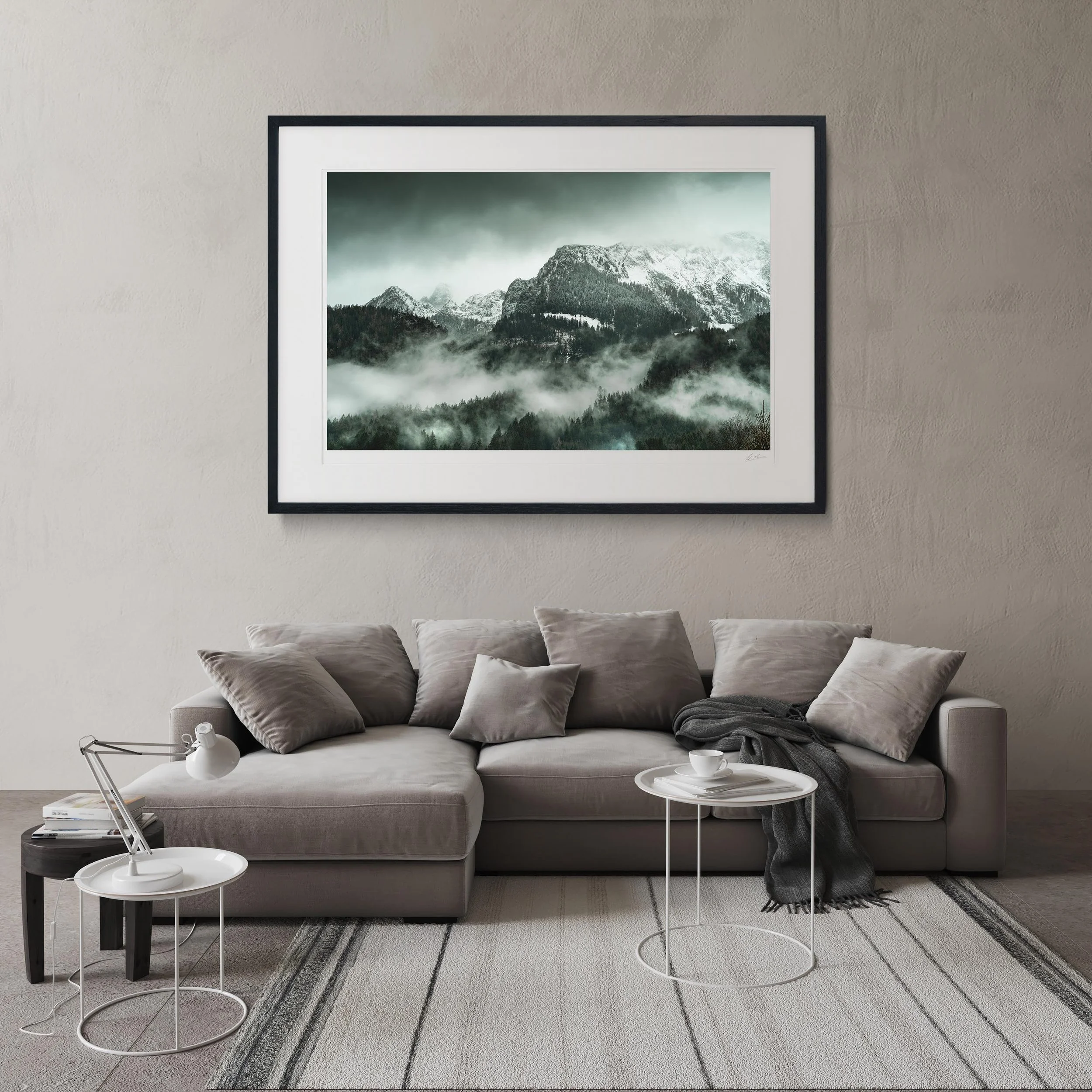 Black Landscape Frame mock up room Koenigsee Bavaria_0004.jpg