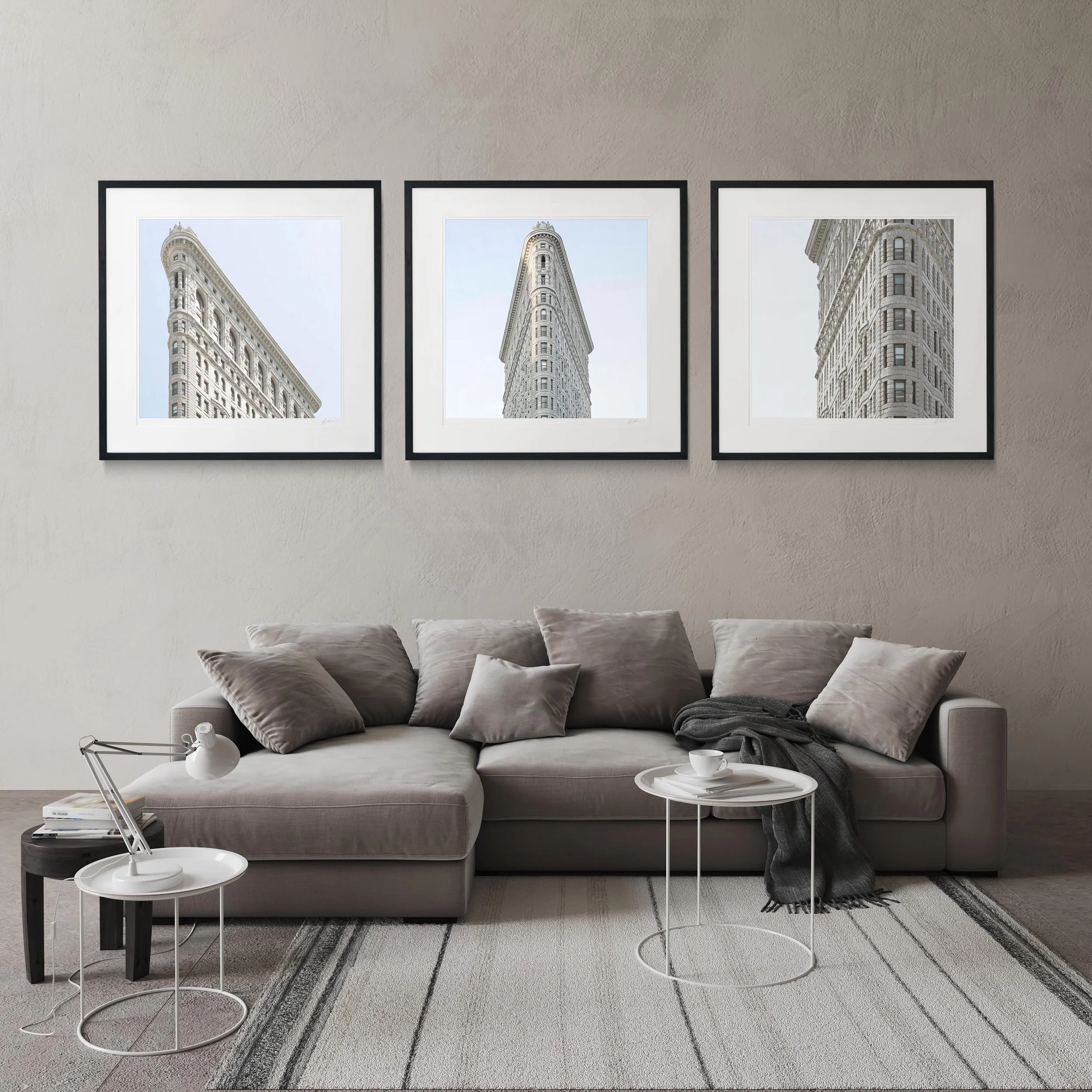 Black Frame Triptych NYC Iron Building.jpg