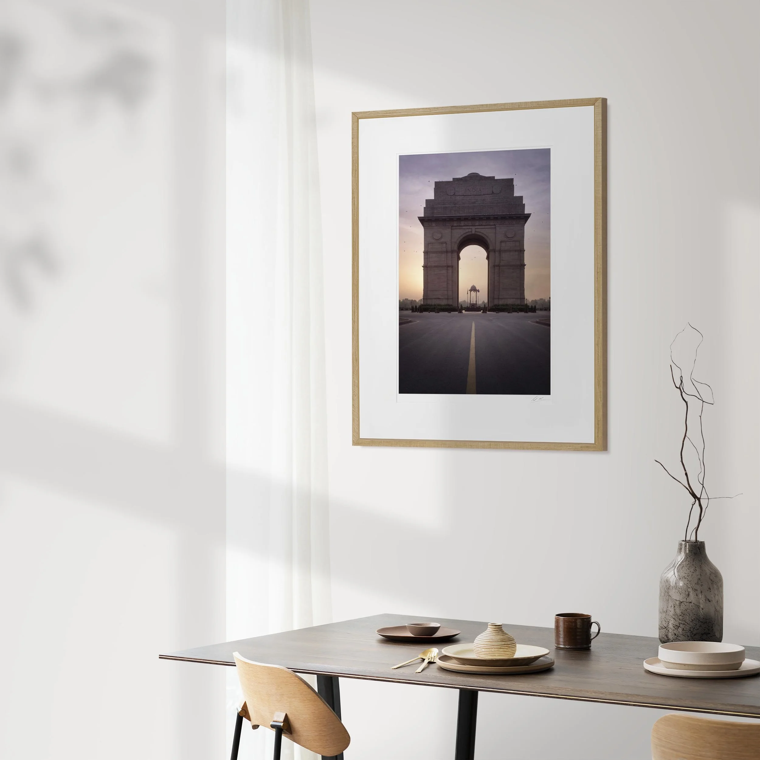 Oak Portrait Frame mock up room India Gate 09.jpg