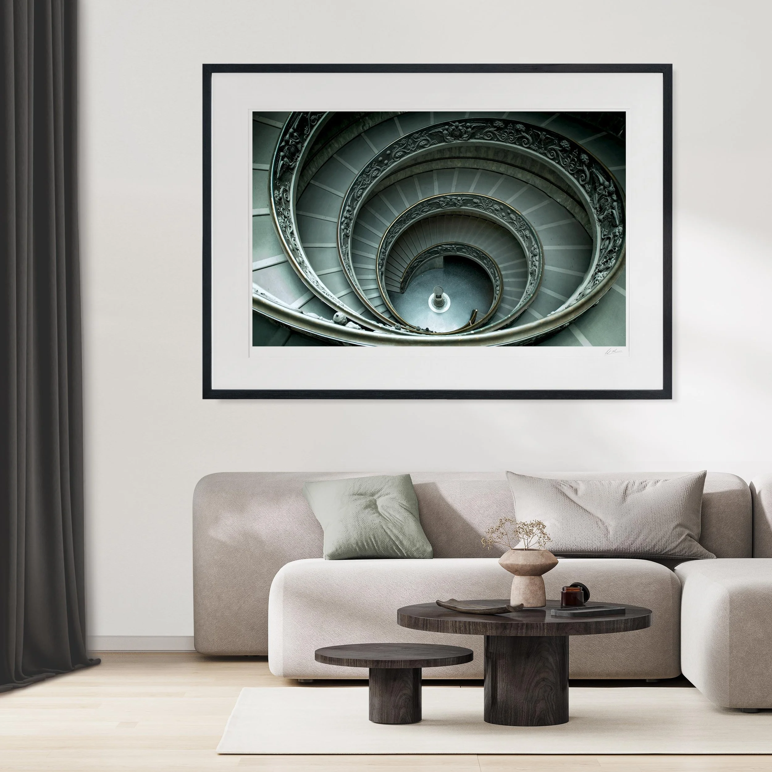 Black Landscape Frame mock up room Vatican Staircase 063.jpg