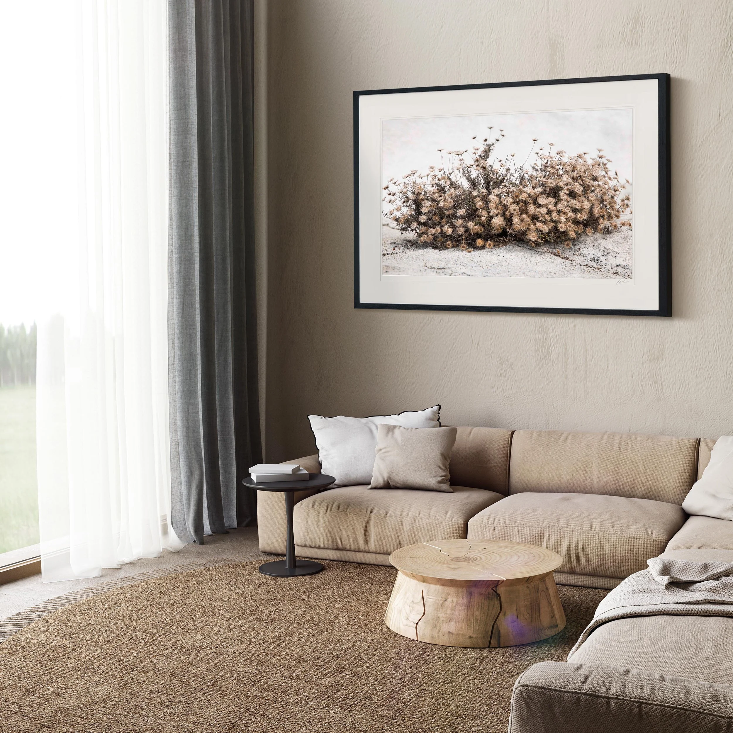 Black Landscape Frame mock up room Pyrgos Santorini 007.jpg