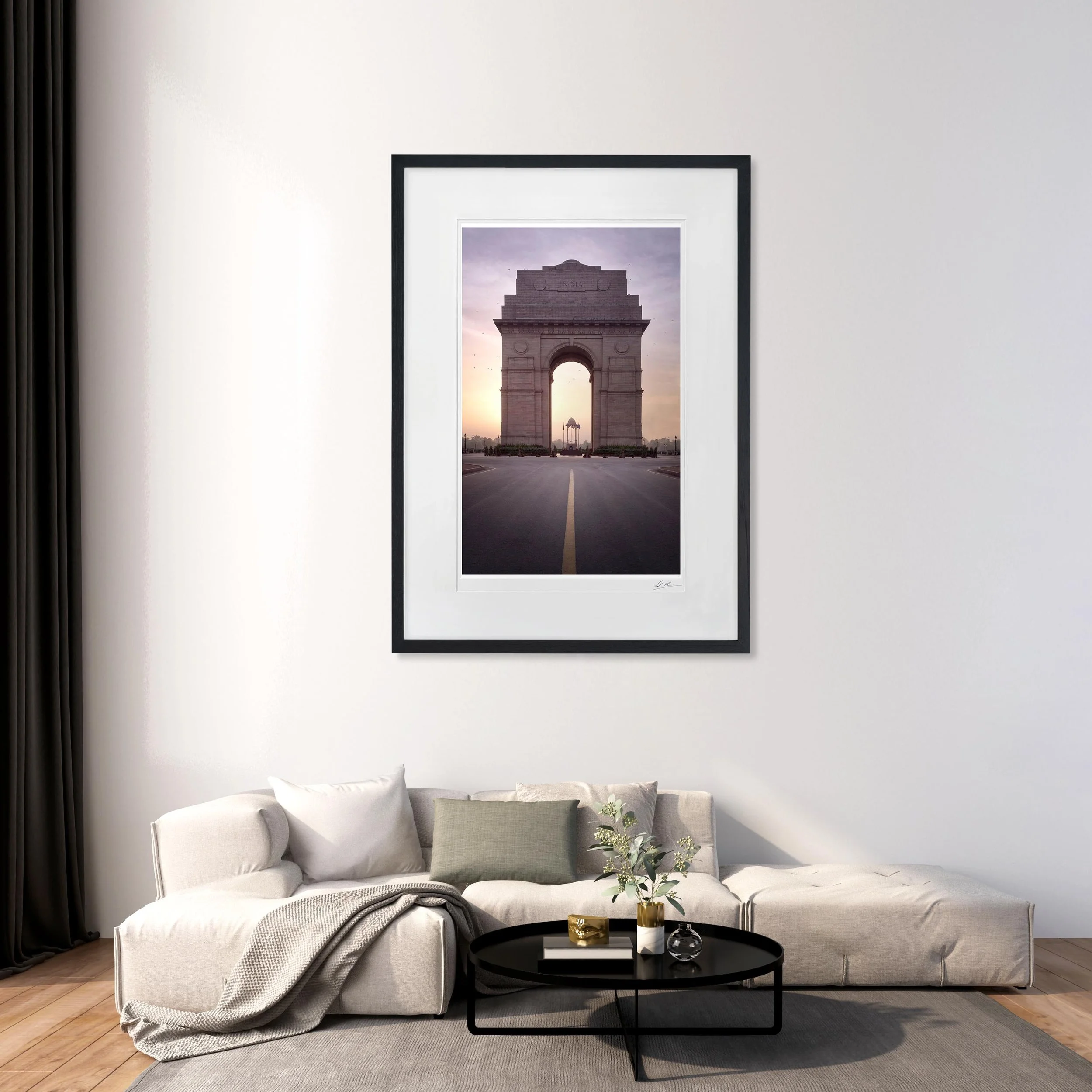 Black Portrait Frame mock up room India Gate 09.jpg