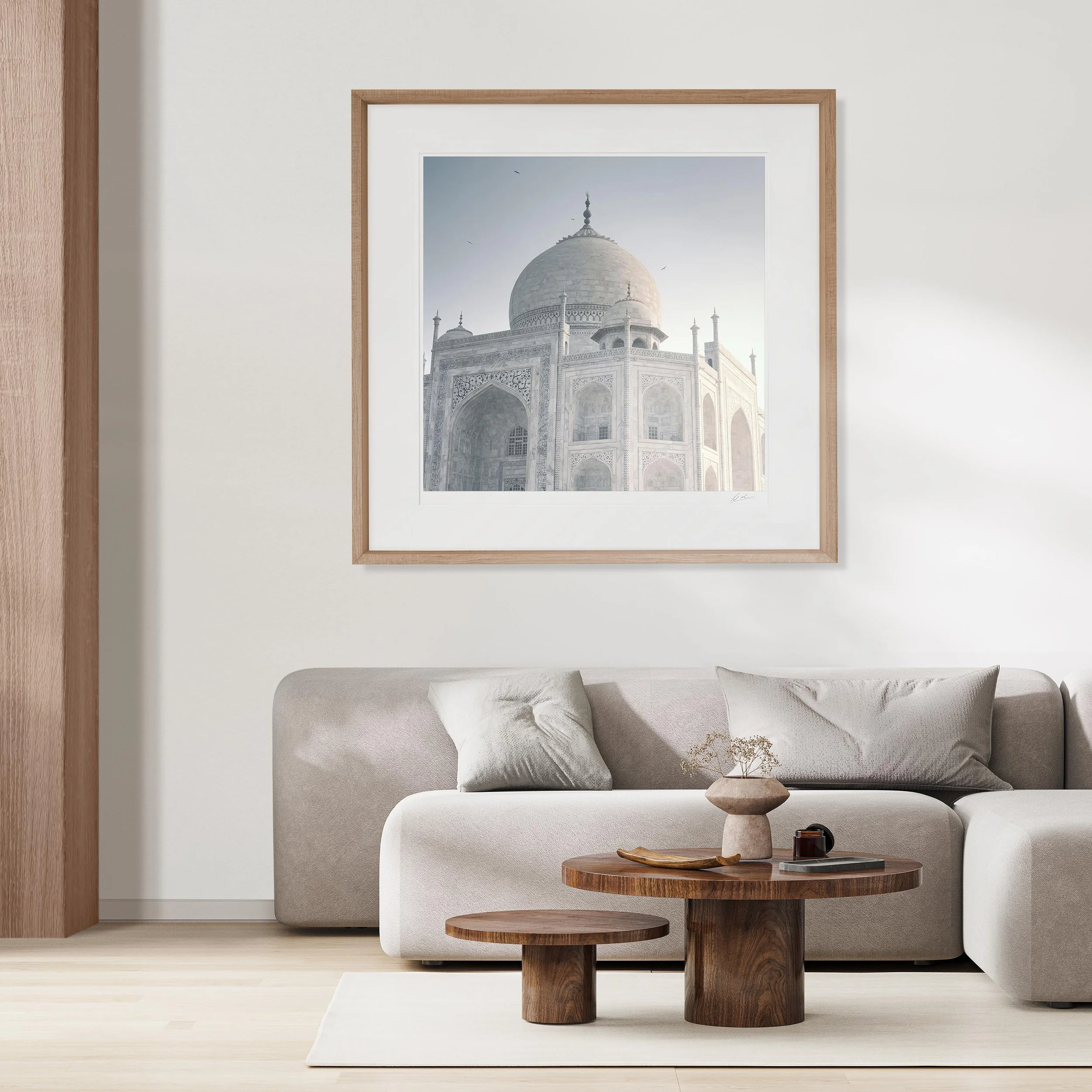 Oak Square Frame mock up room 1 Taj Mahal.jpg