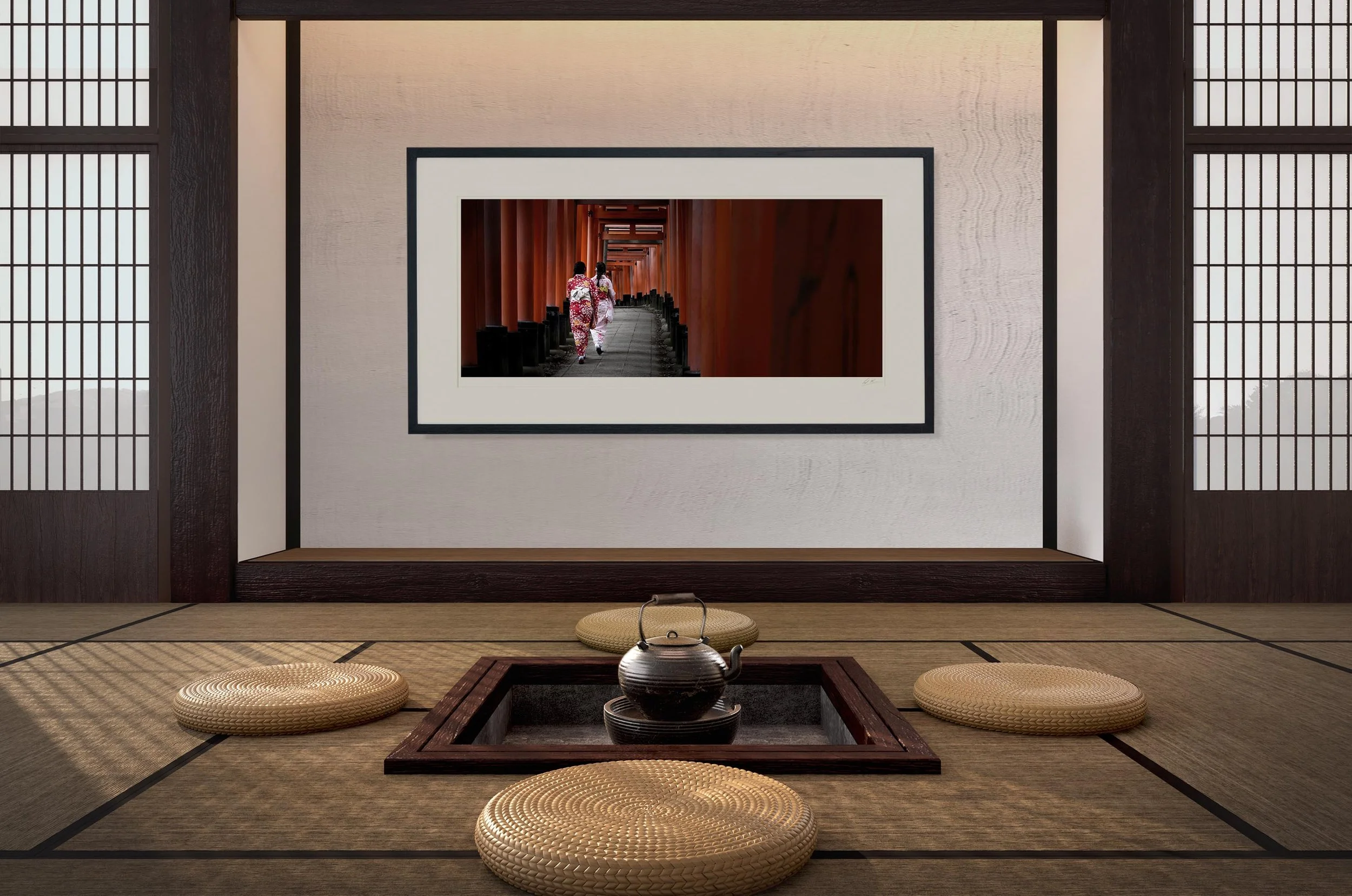 Black Panorama Frame mock up room japan Kyoto Fushimi Inari-Taisha_0143.jpg