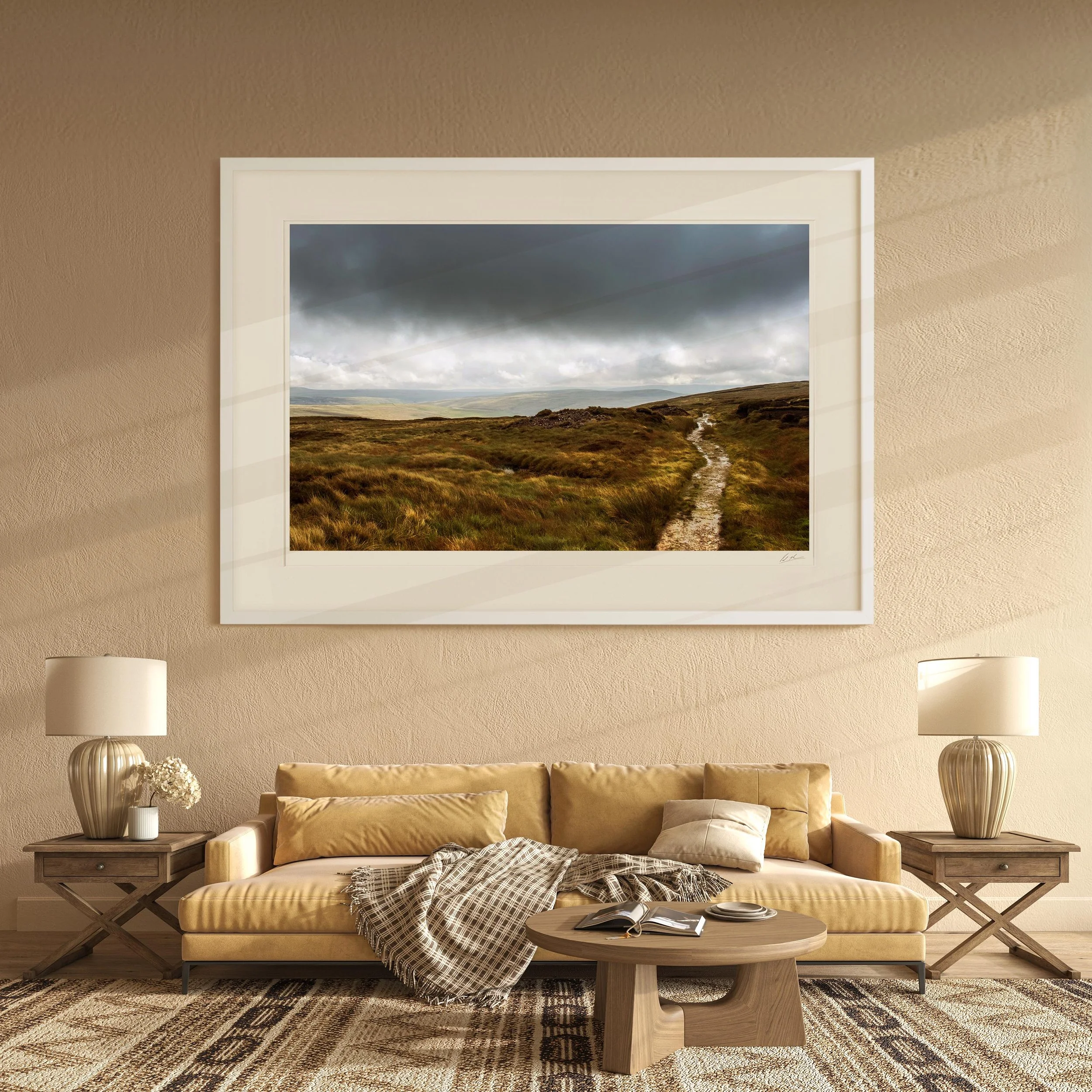 White Landscape Frame mock up room Penine Way 9.10 187.jpg