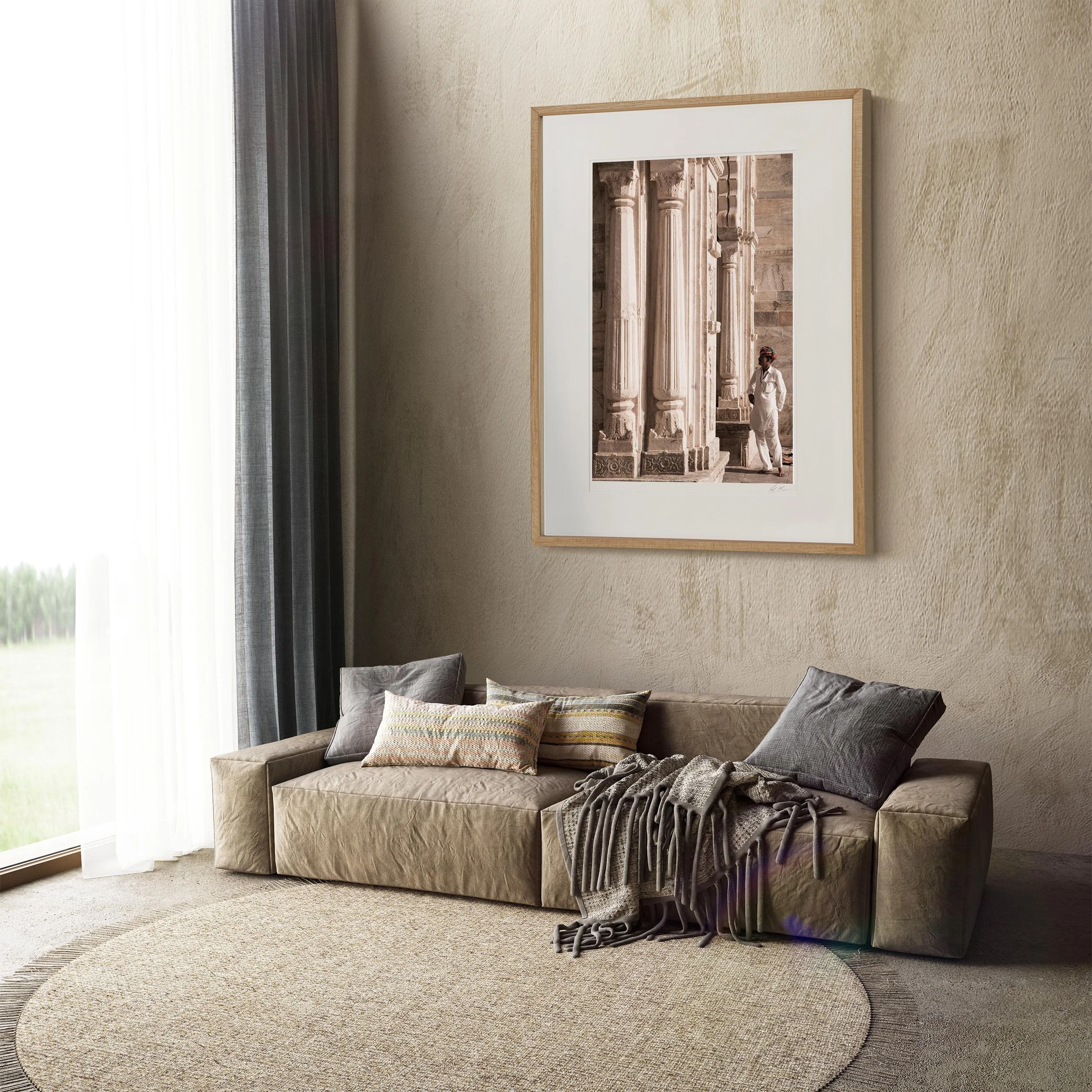 Oak Portrait Frame mock up room India 3V6A3592.jpg